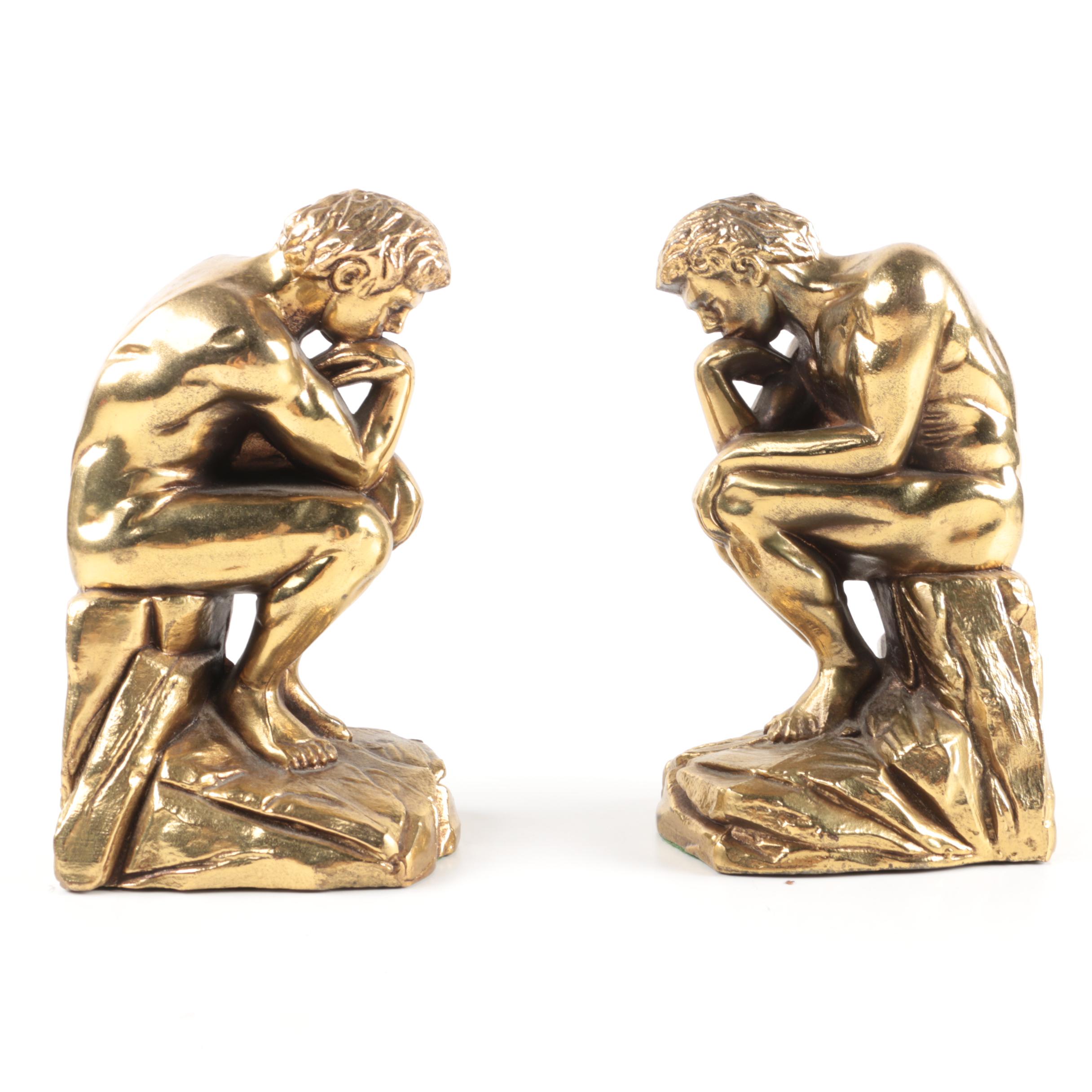 "The Thinker" Bookends