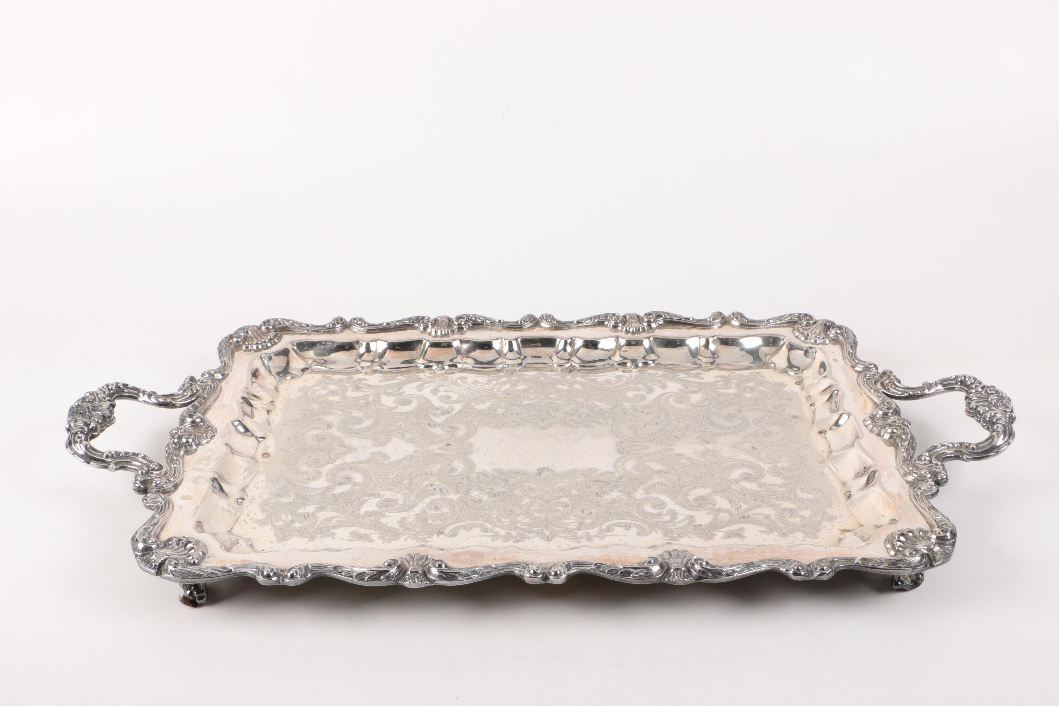 English Silver Mfg. Corp Silver on Copper Tea Service