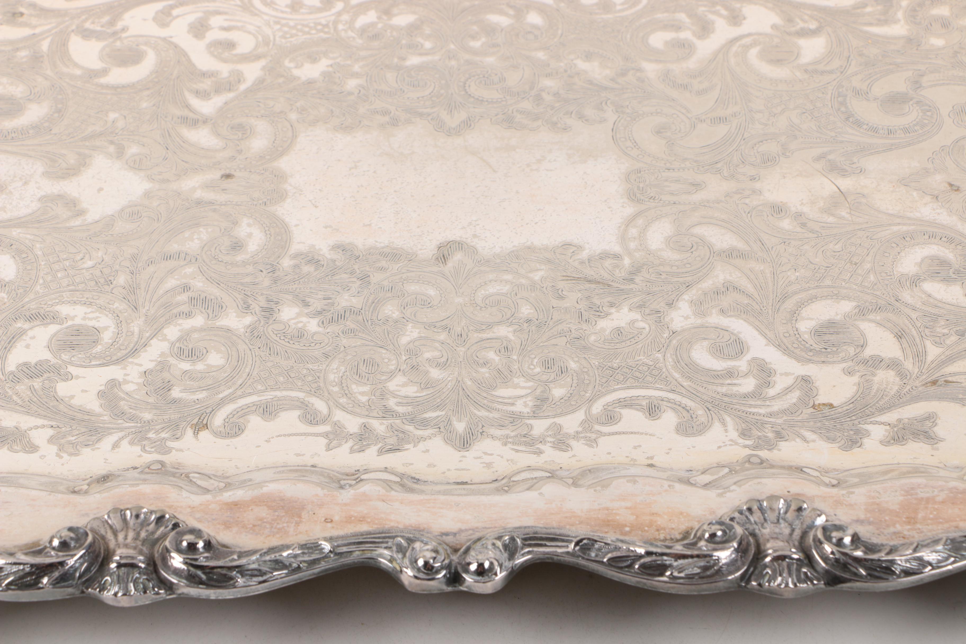 English Silver Mfg. Corp Silver on Copper Tea Service