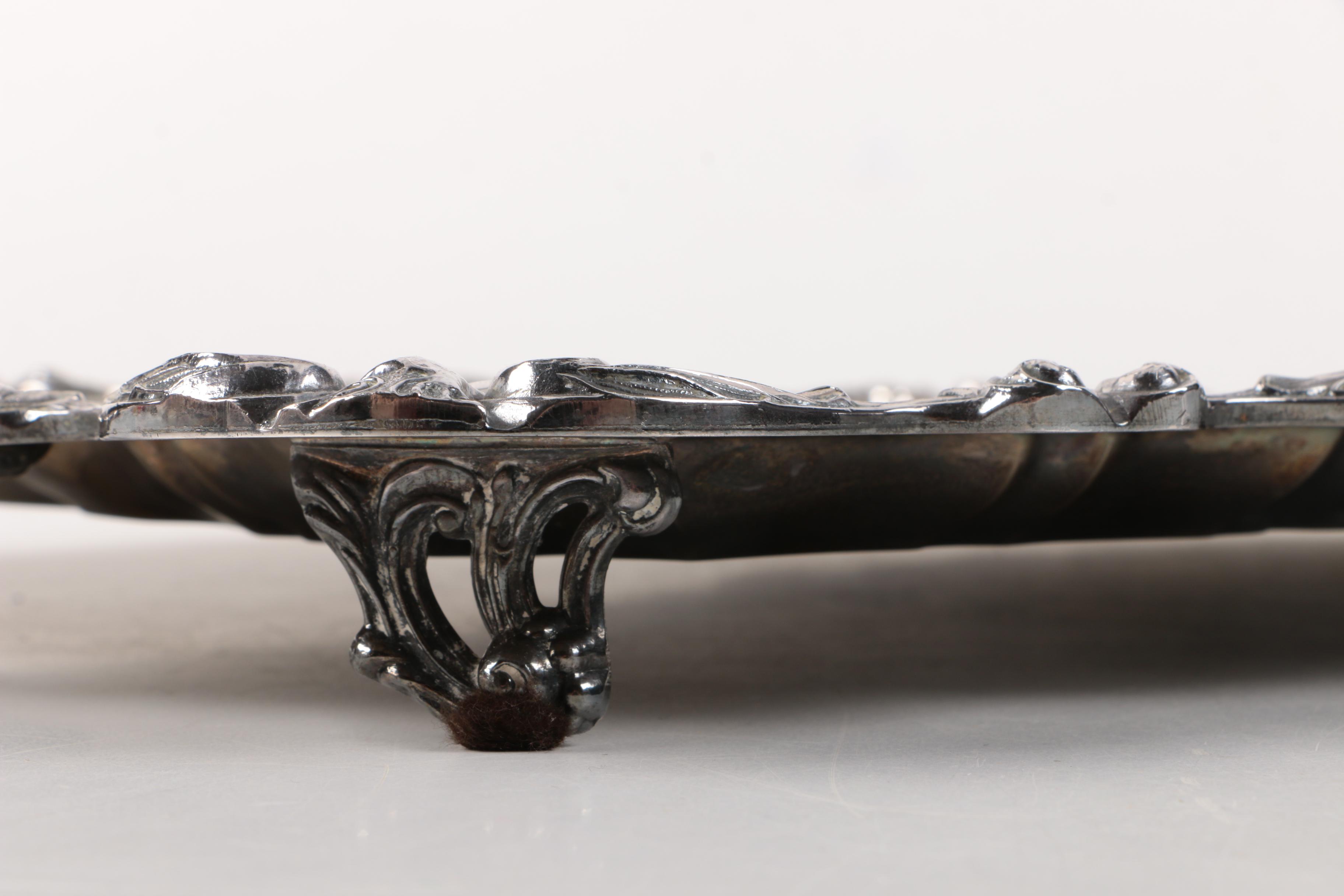 English Silver Mfg. Corp Silver on Copper Tea Service