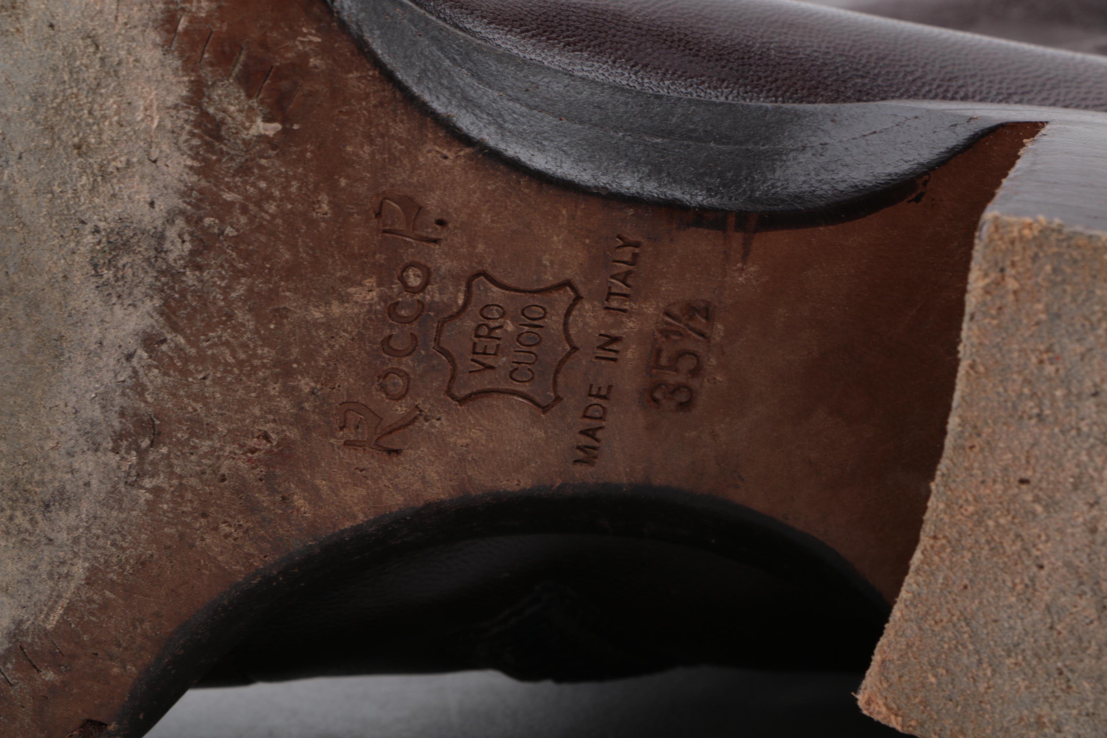 Italian Leather High Heel Boots