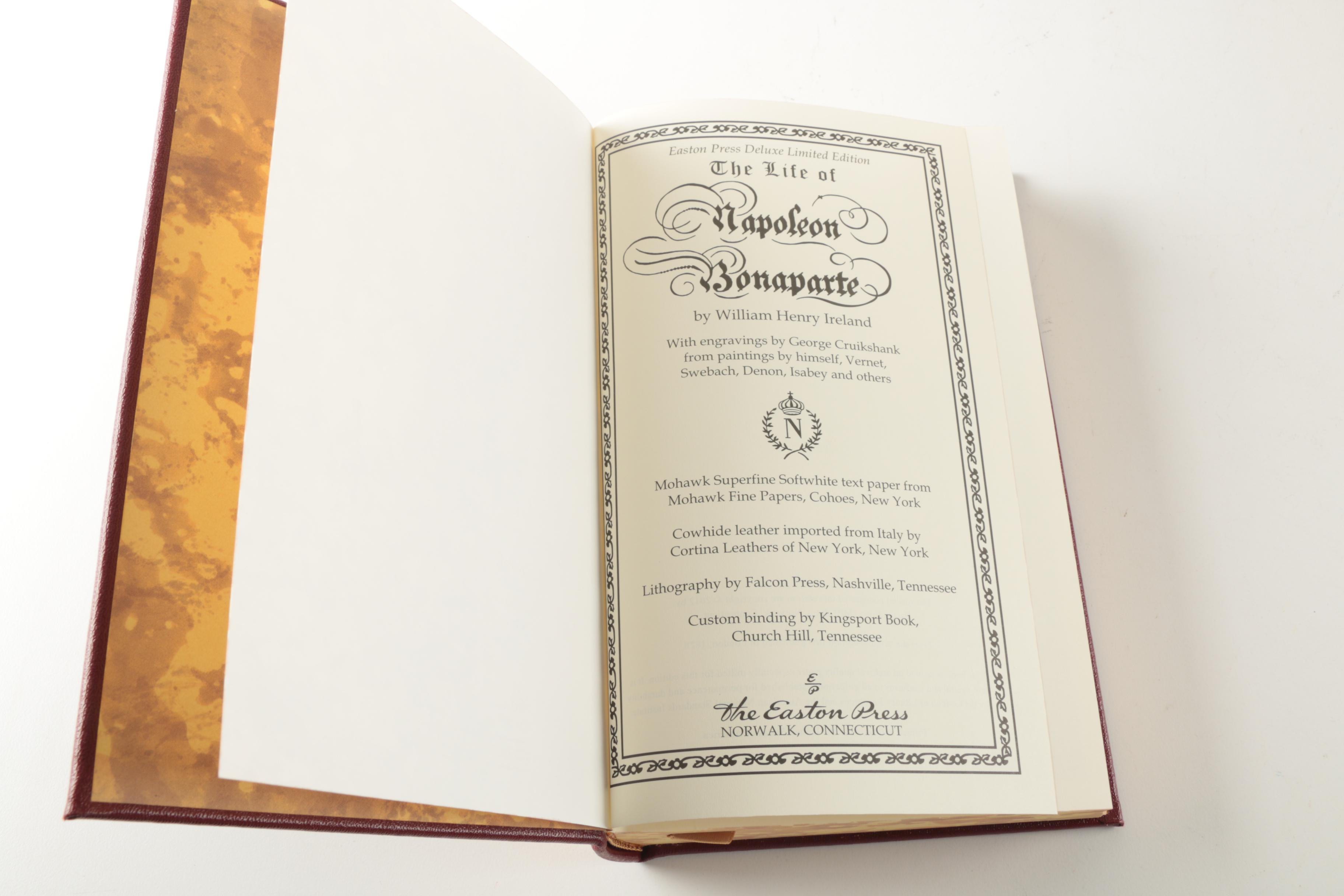 2012 Easton Press Deluxe Limited Edition "The Life of Napoleon Bonaparte" Set