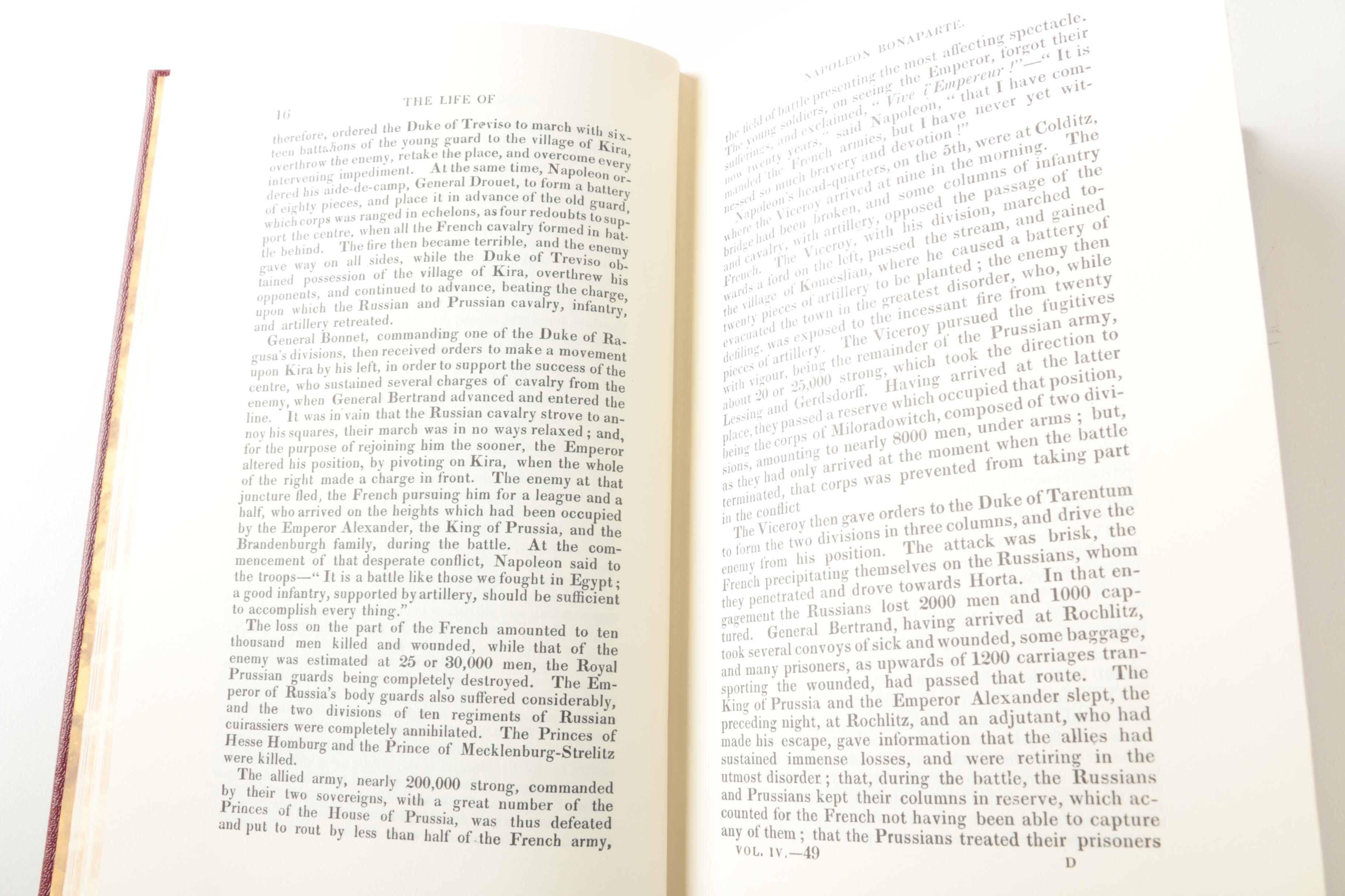 2012 Easton Press Deluxe Limited Edition "The Life of Napoleon Bonaparte" Set