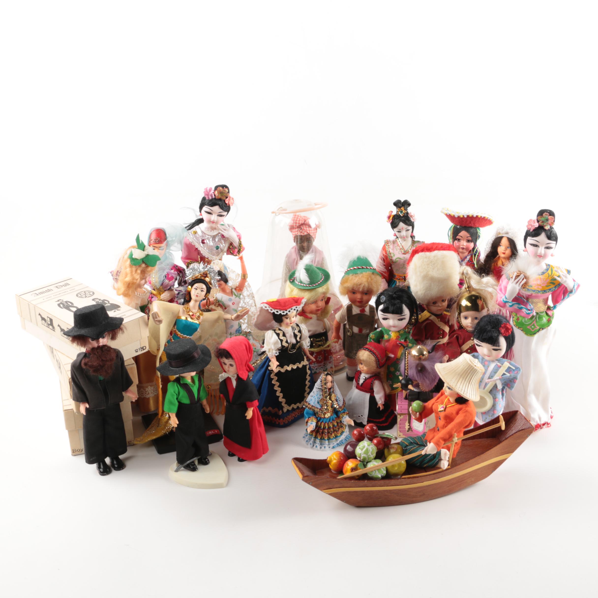 Vintage Scandinavian and Asian Inspired Dolls