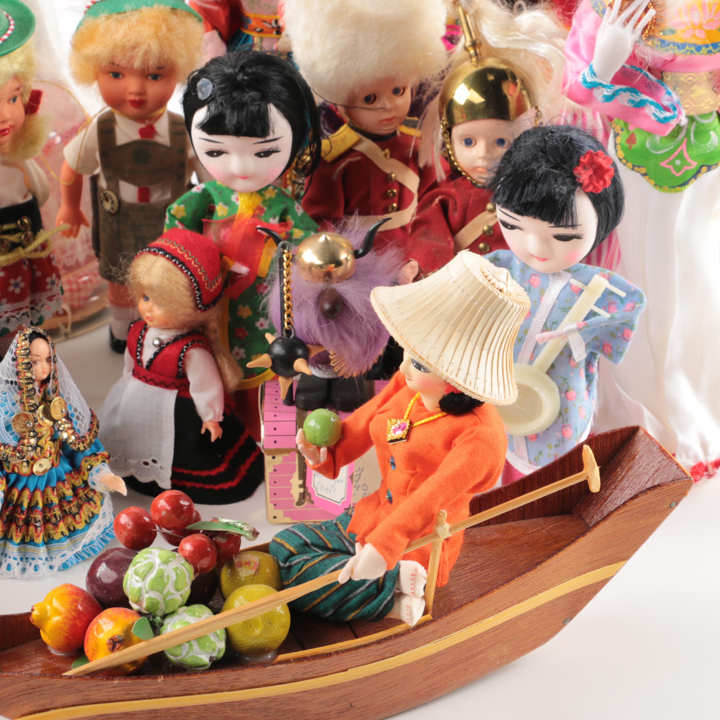 Vintage Scandinavian and Asian Inspired Dolls