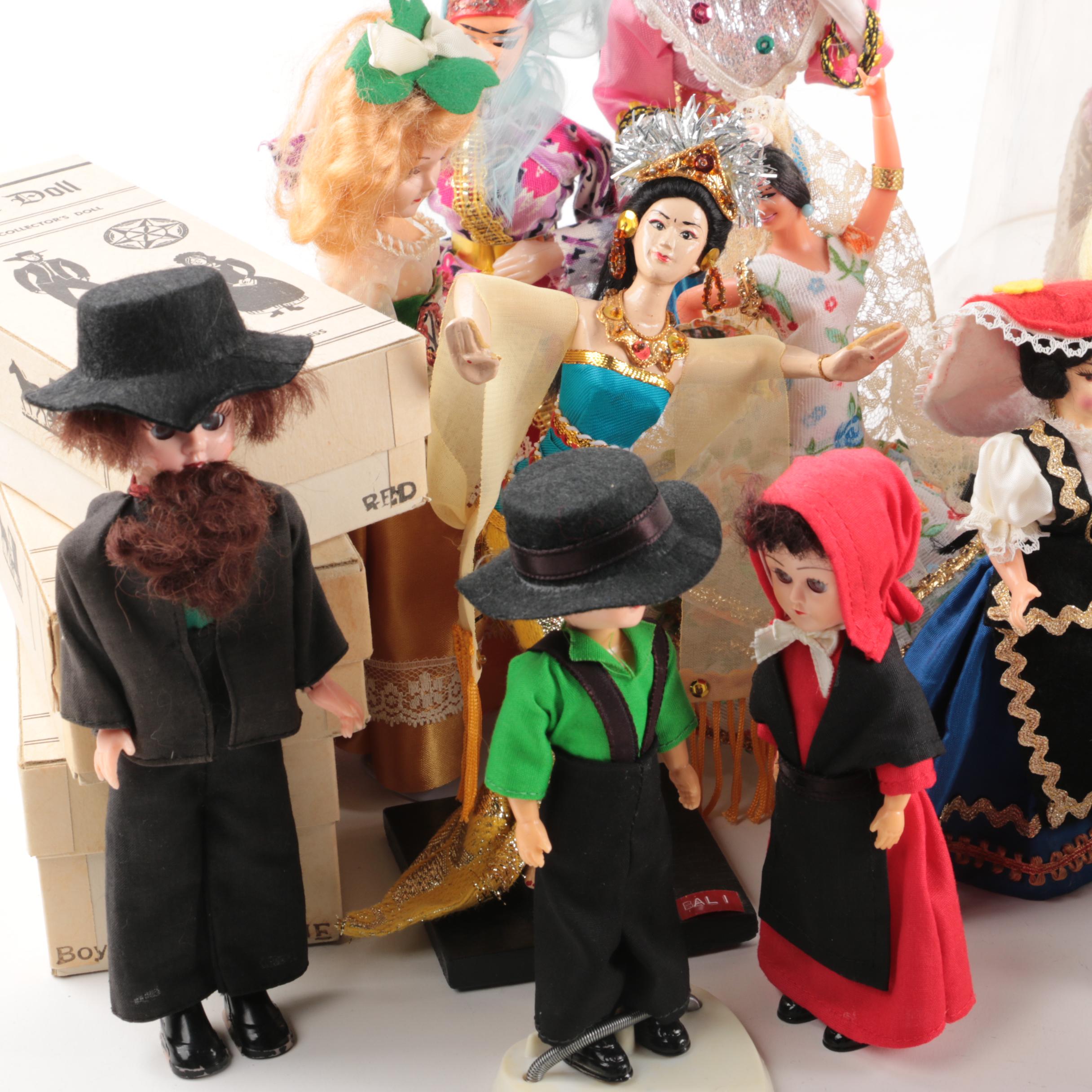 Vintage Scandinavian and Asian Inspired Dolls