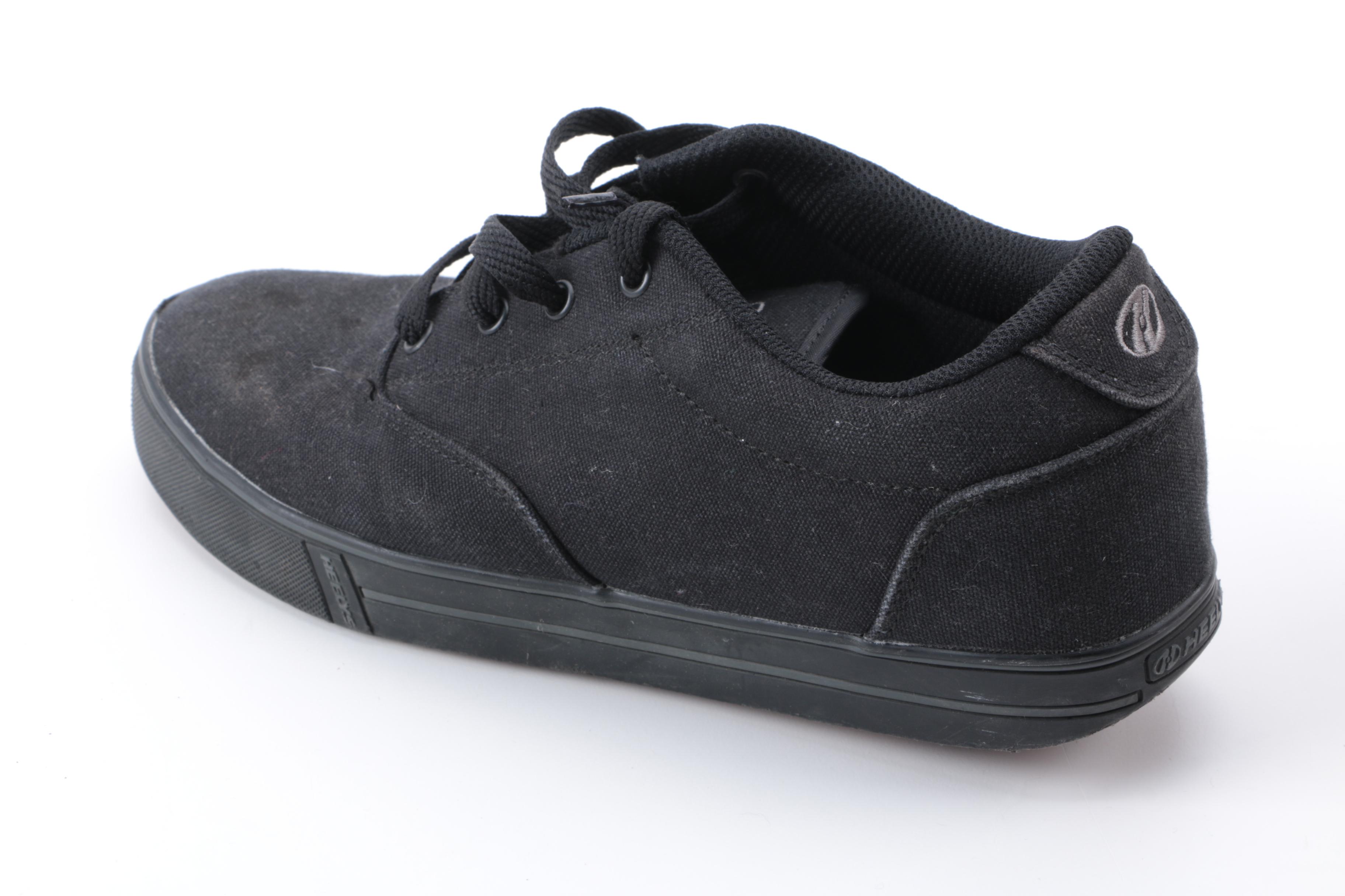 Men's Air Jordan 4 Retro Laser Sneakers and Black Heelys Sneakers