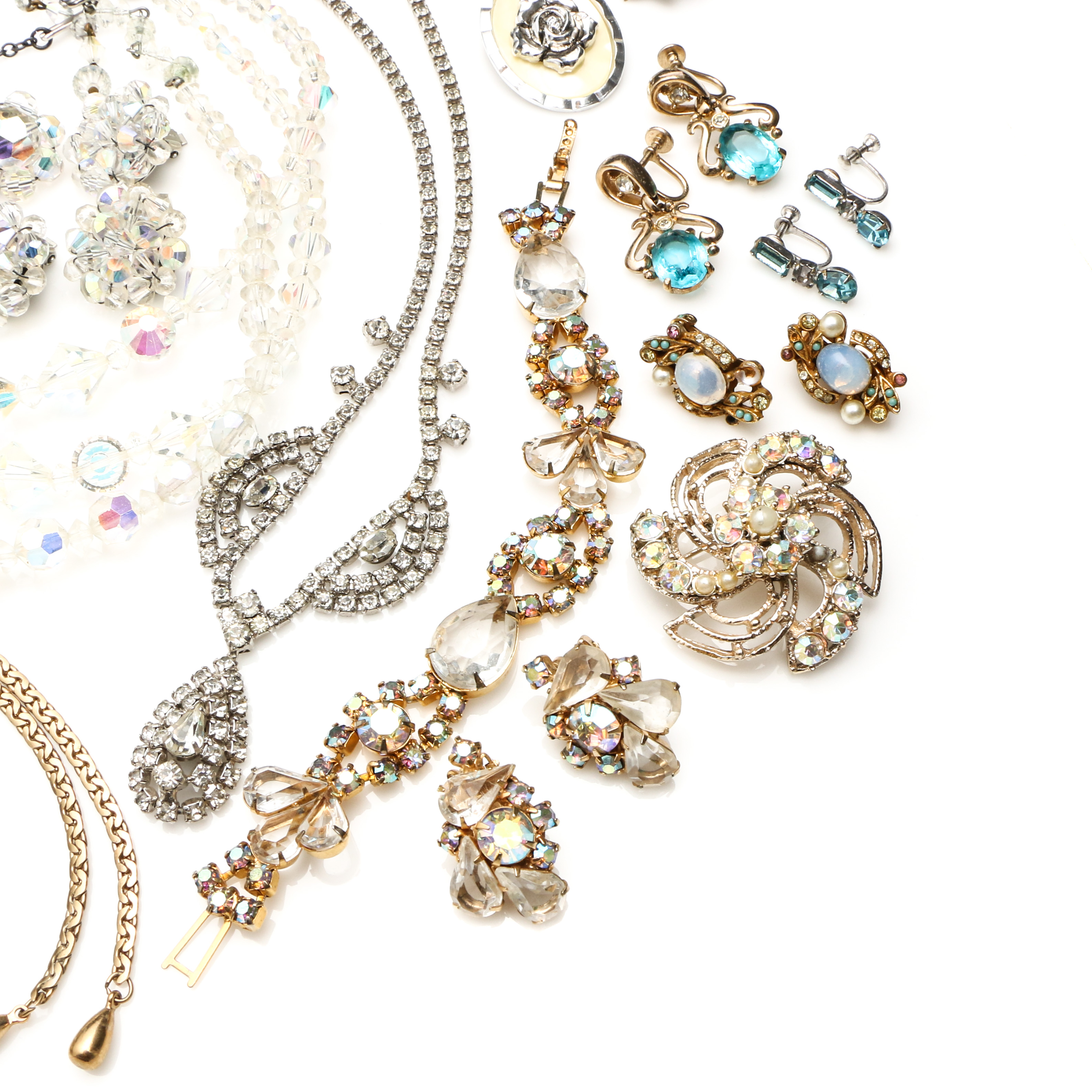 Assortment of Vintage Costume Jewelry