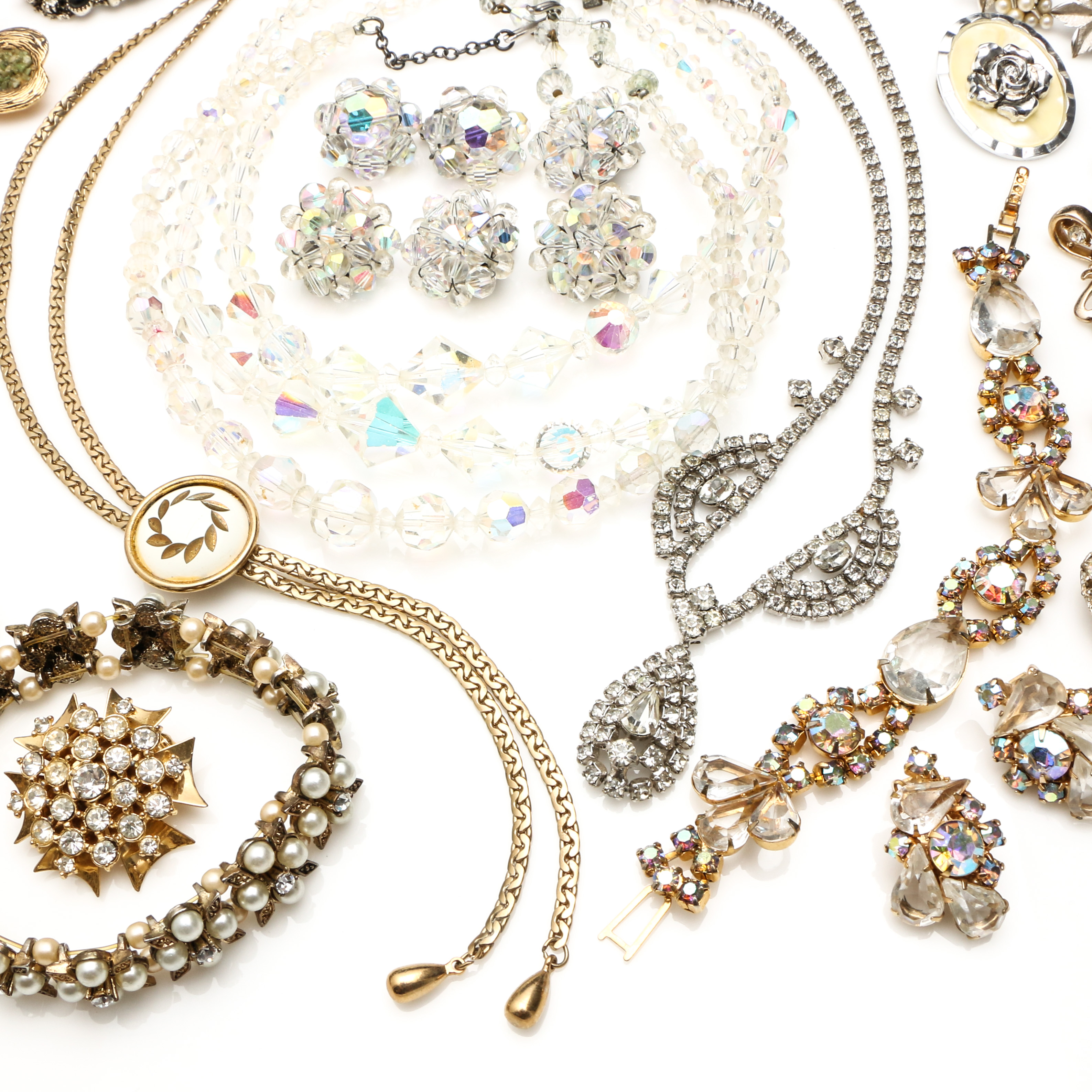 Assortment of Vintage Costume Jewelry