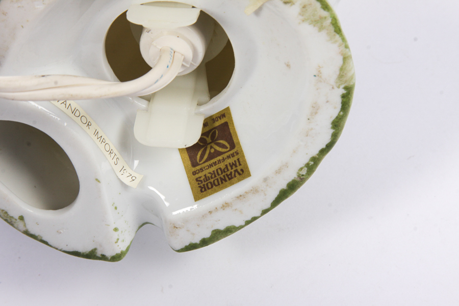 Hand-Painted Porcelain Goose Lamp