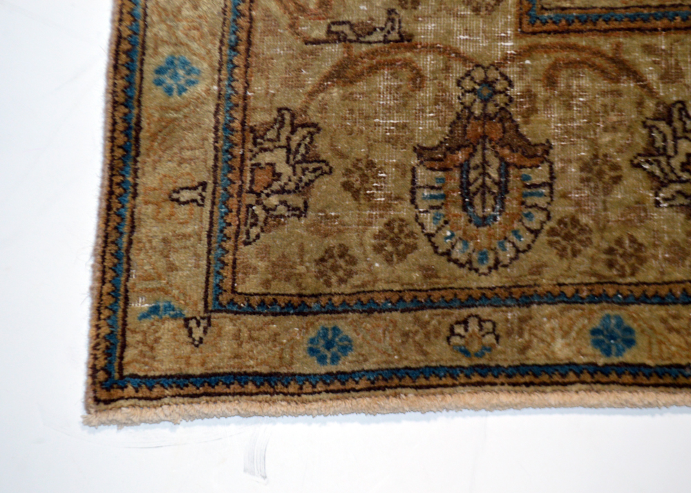 Hand-Knotted Antique Persian Haji Jalili Tabriz Area Rug