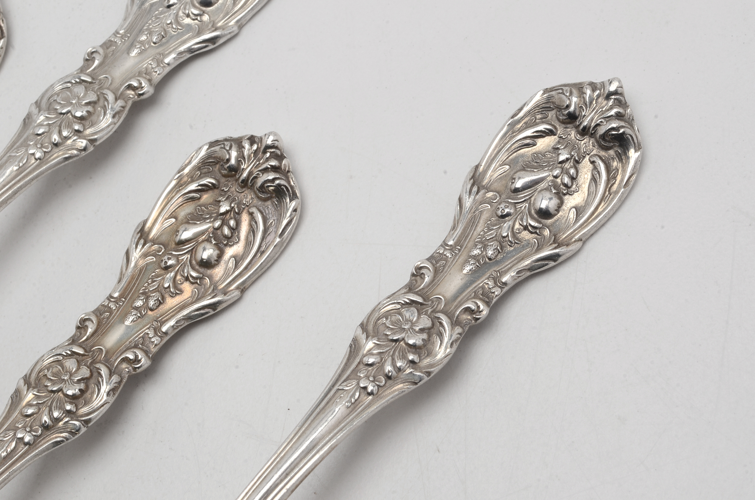 Reed & Barton Sterling Silver Fruit Spoons in the Pattern "Francis I"