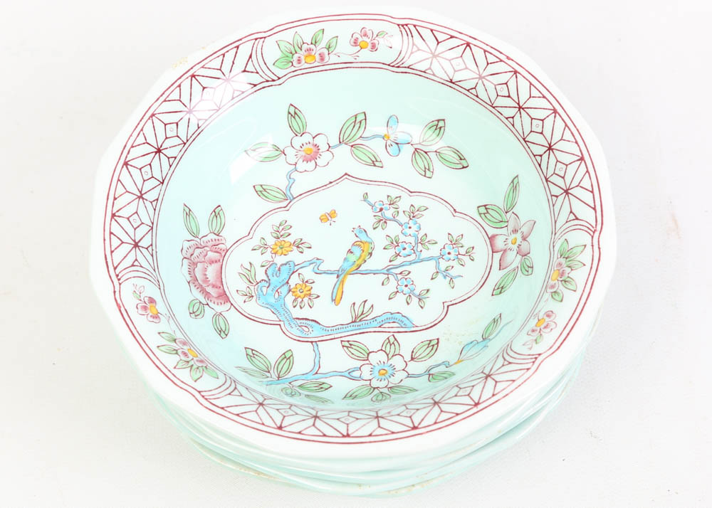 Adams Calyx Ware "Singapore Bird" English Ironstone China