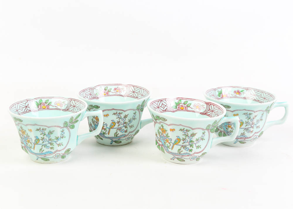 Adams Calyx Ware "Singapore Bird" English Ironstone China