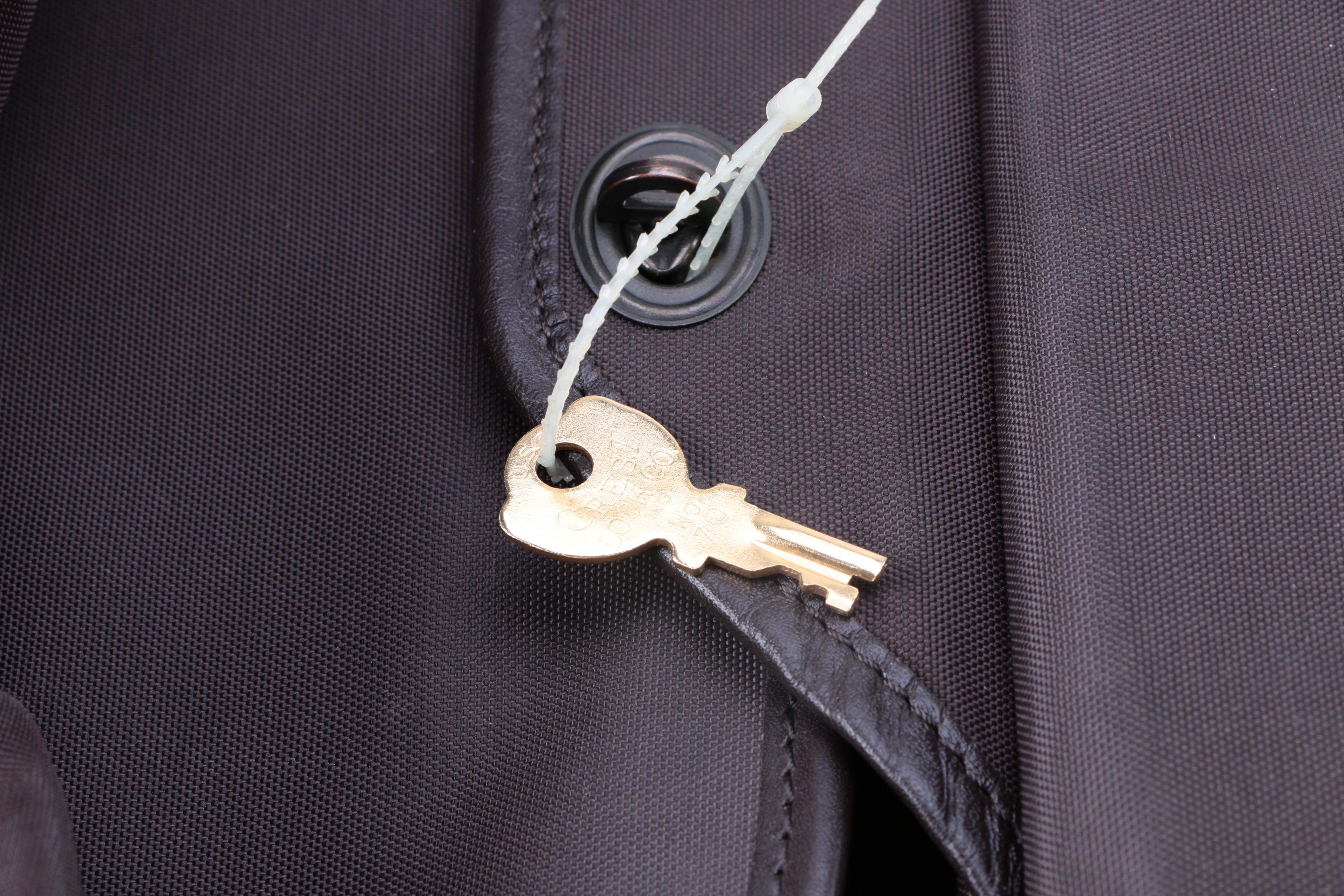 Longchamp Black Leather Messenger Bag