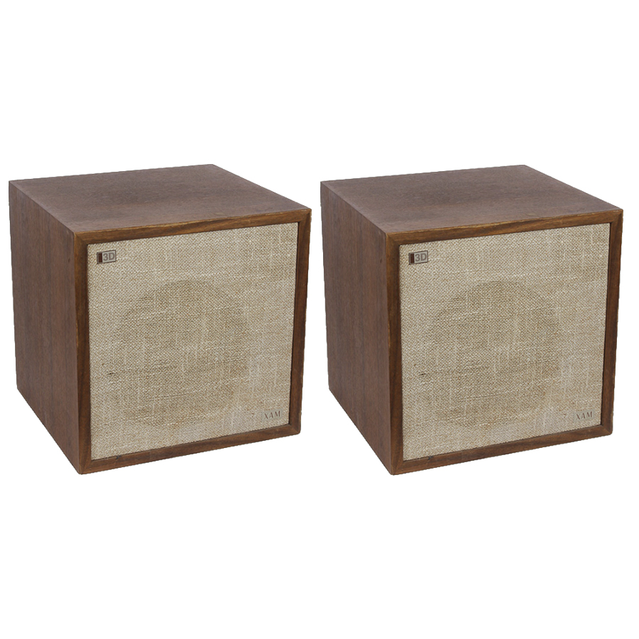 Pair of Vintage 3D XAM Stereo Speakers