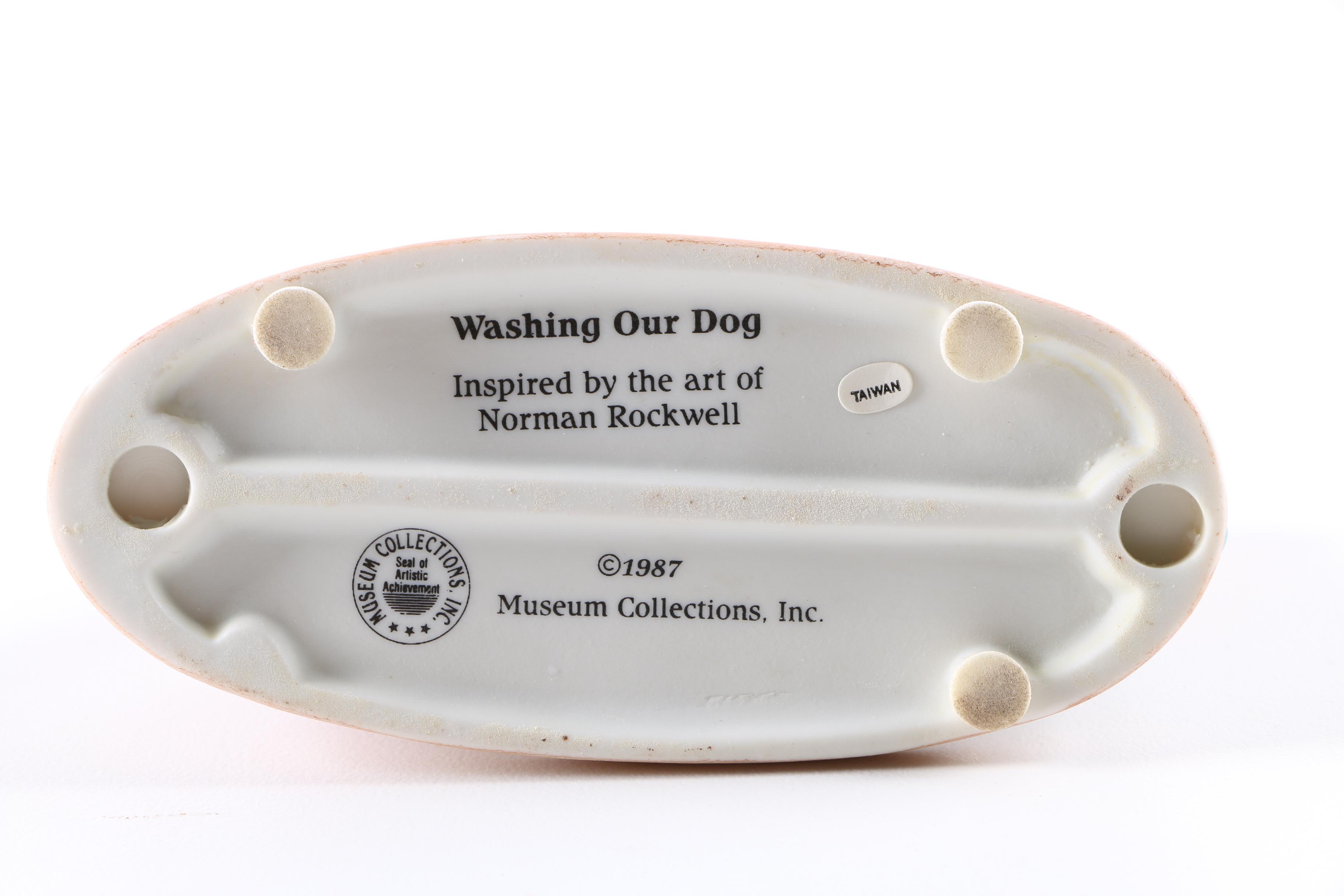 Ceramic Figurines Inspired on Work by Norman Rockwell