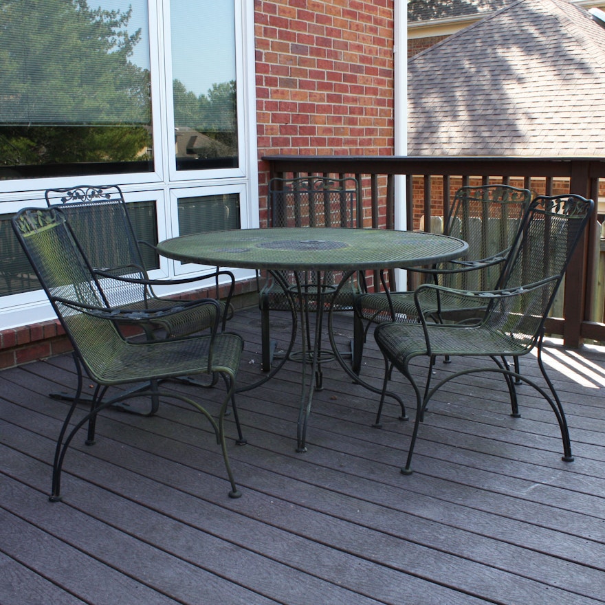 Iron Patio Table and Chairs