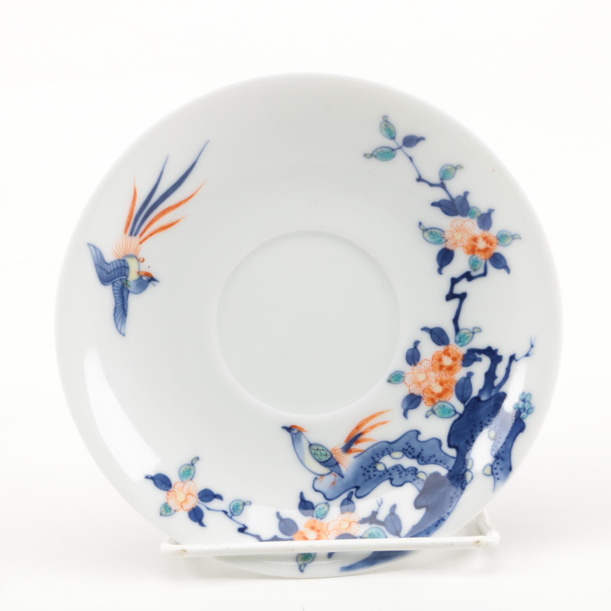 Japanese Imari Ware Porcelain Teacup and Saucer