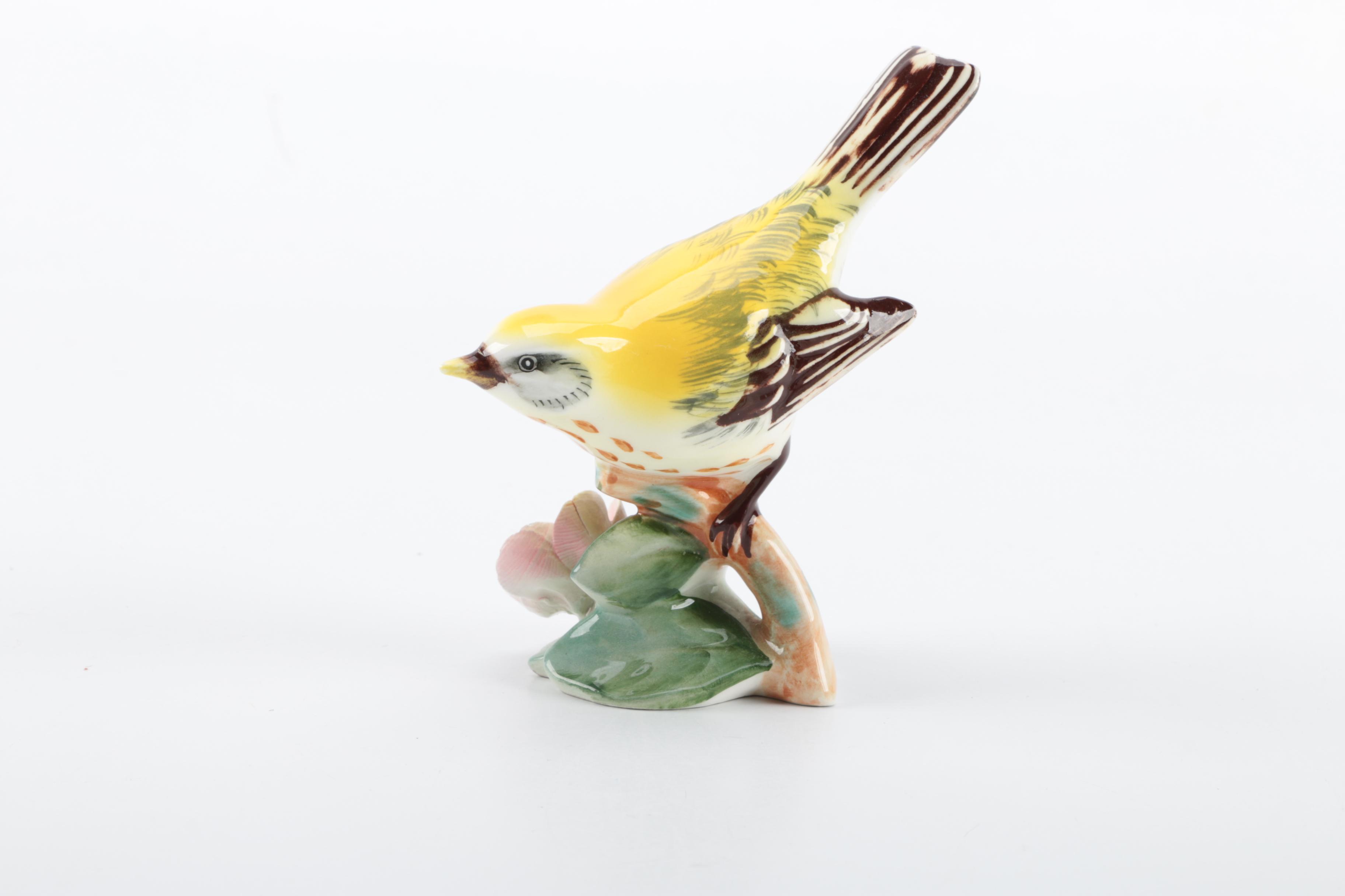 Glass and Porcelain Bird Figurines