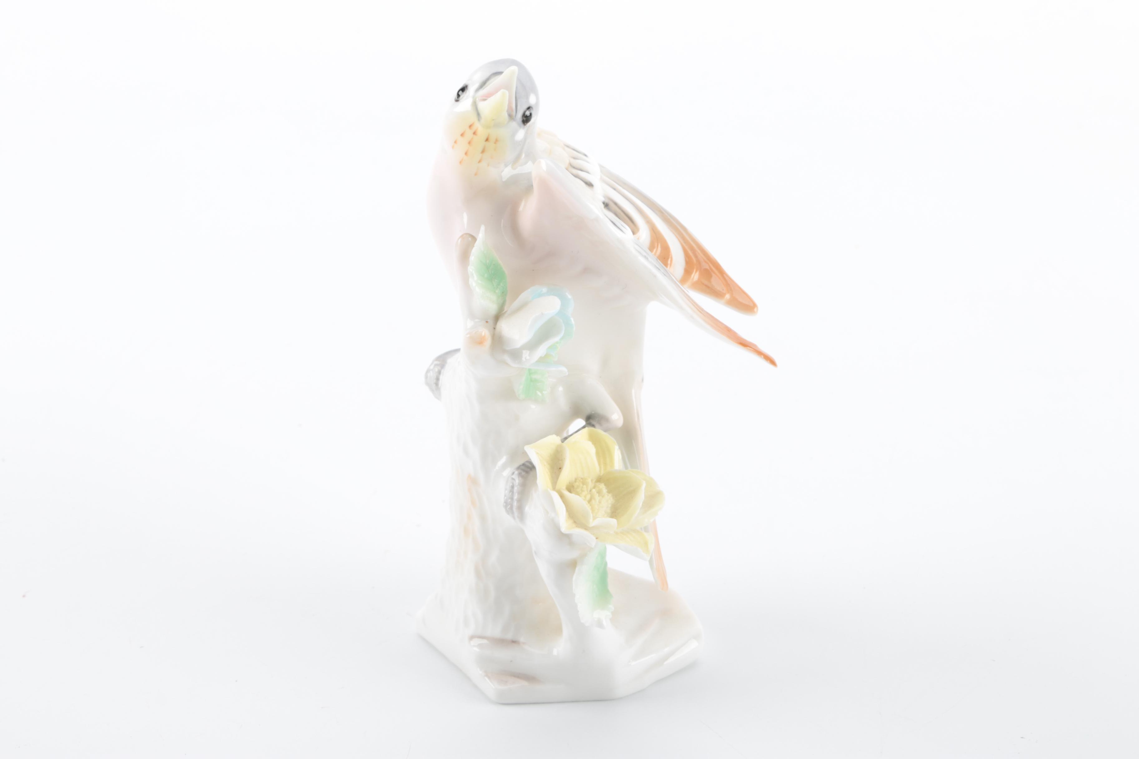 Glass and Porcelain Bird Figurines