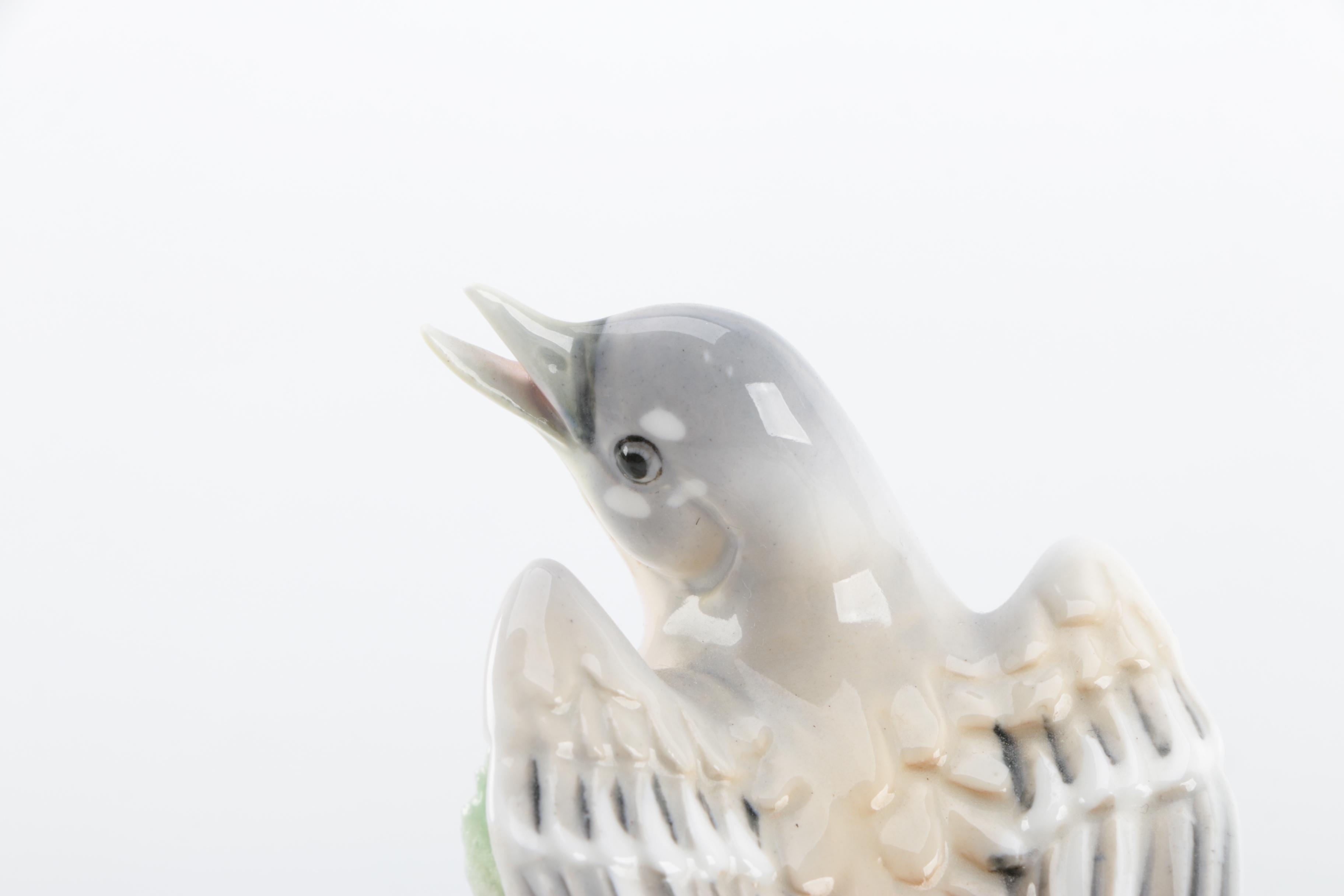 Glass and Porcelain Bird Figurines