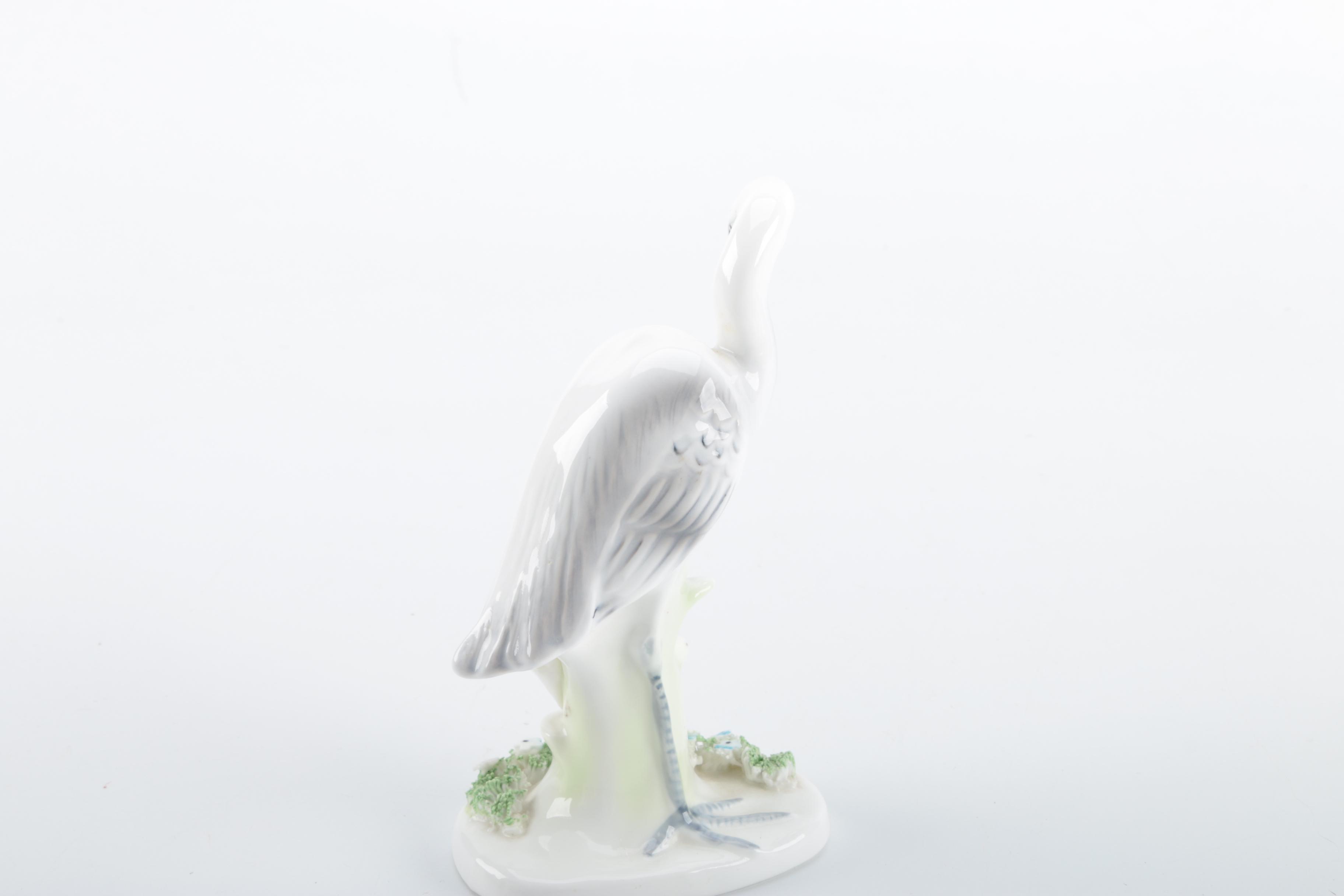 Glass and Porcelain Bird Figurines