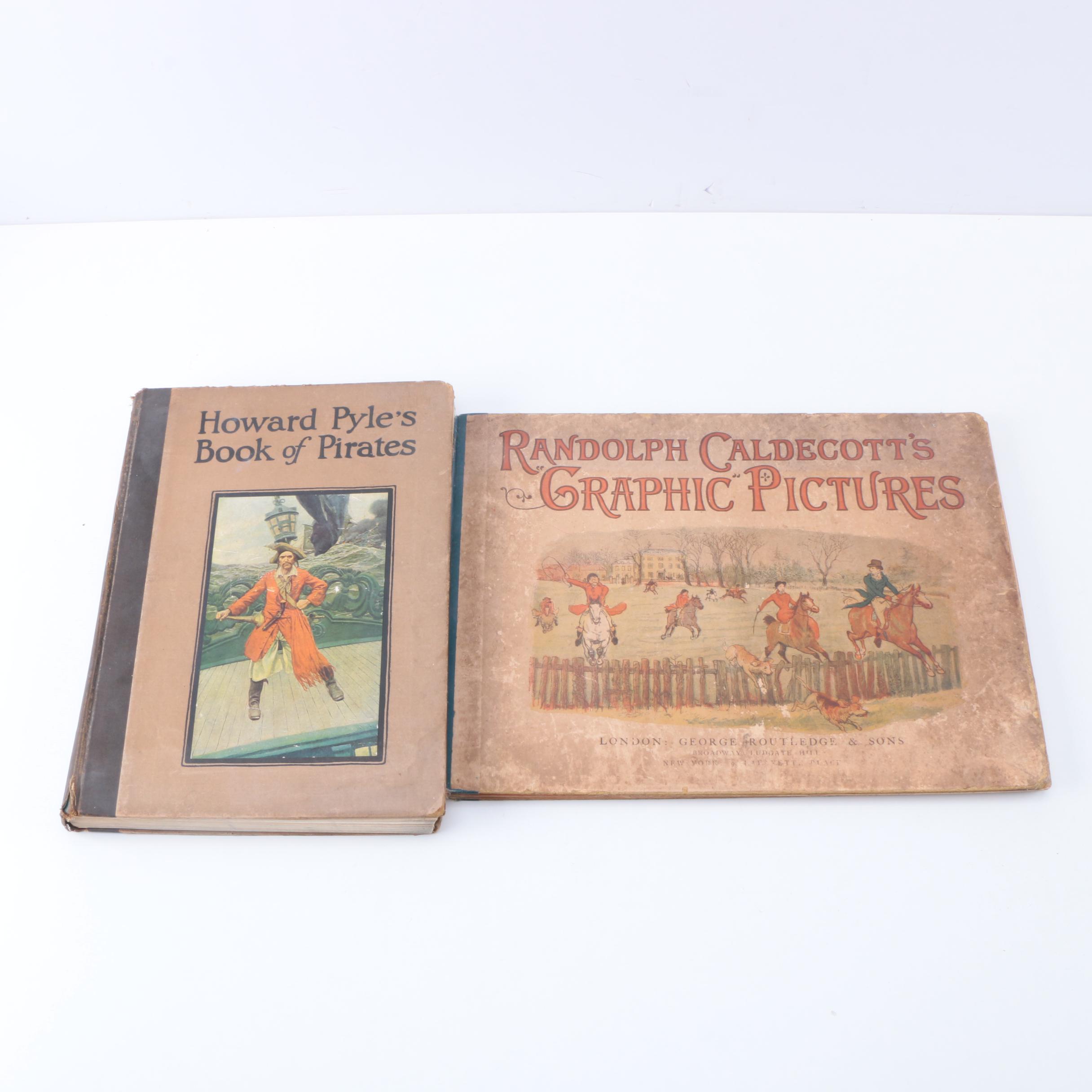 Pair of Picture Books, Featuring Howard Pyle's "Book of Pirates"