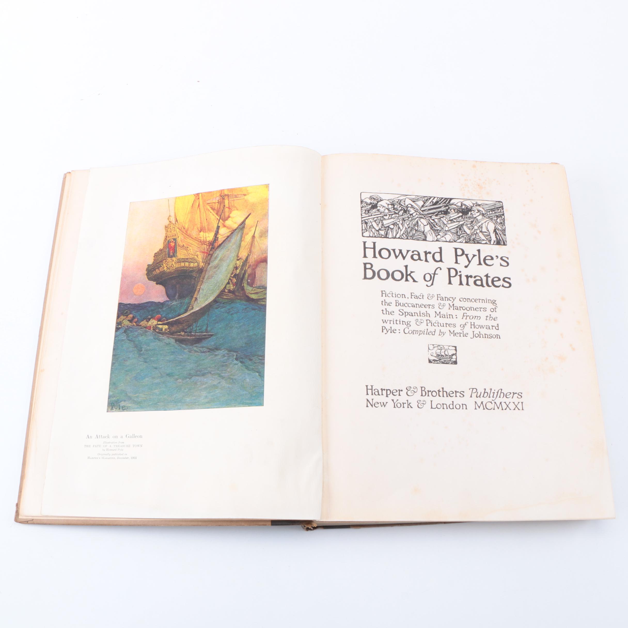 Pair of Picture Books, Featuring Howard Pyle's "Book of Pirates"