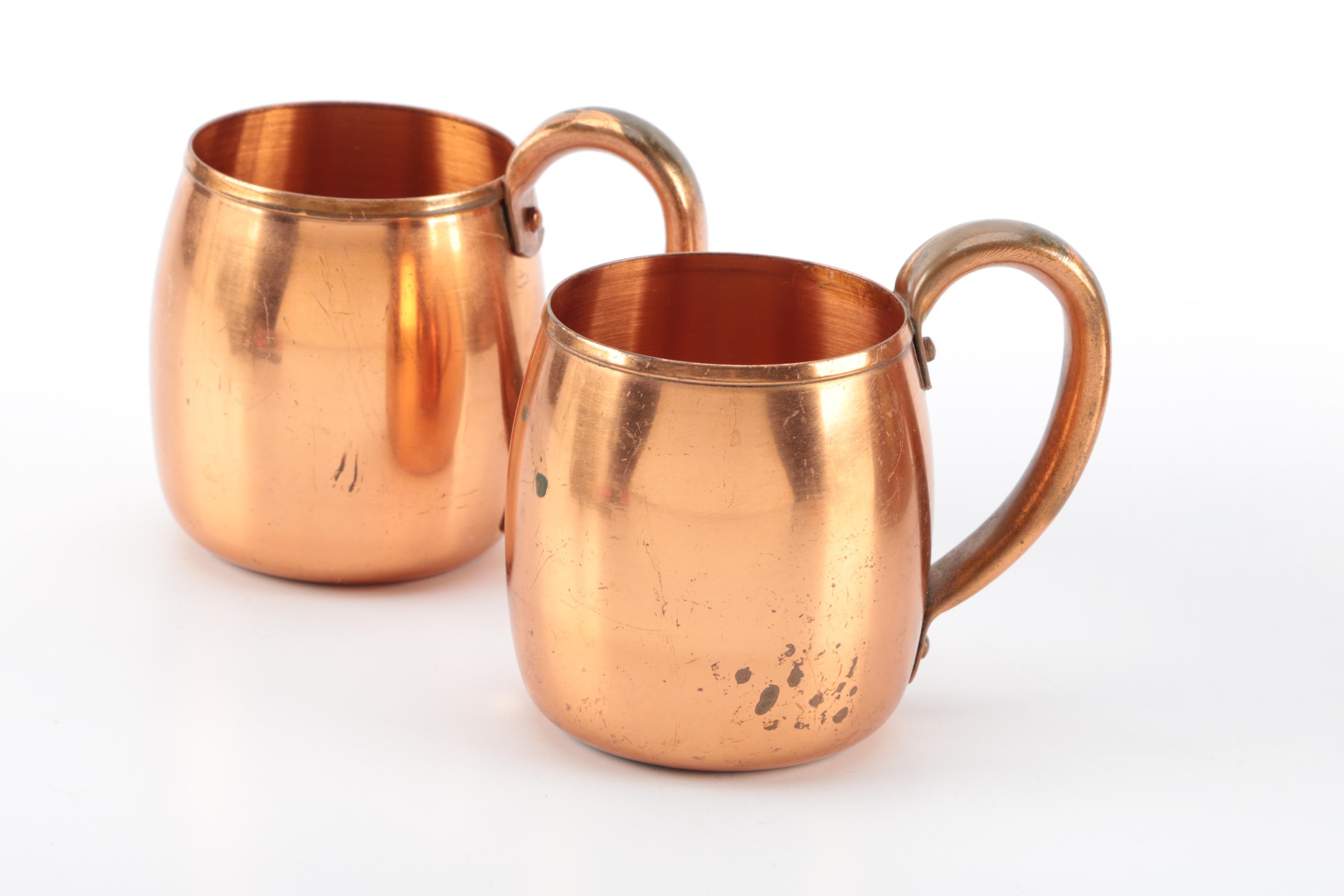 Selection of Vintage Copper Kitchen Utensils