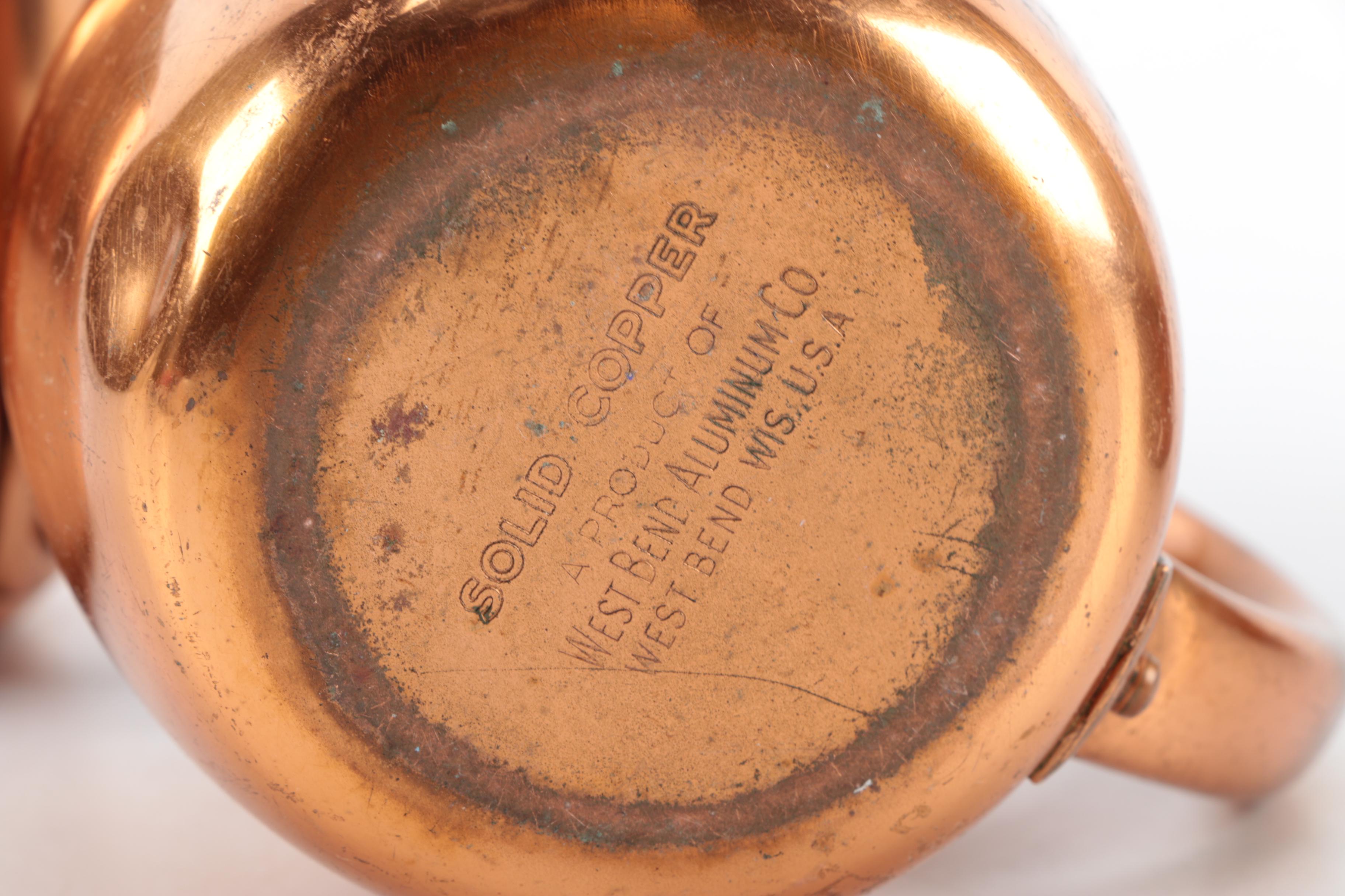 Selection of Vintage Copper Kitchen Utensils