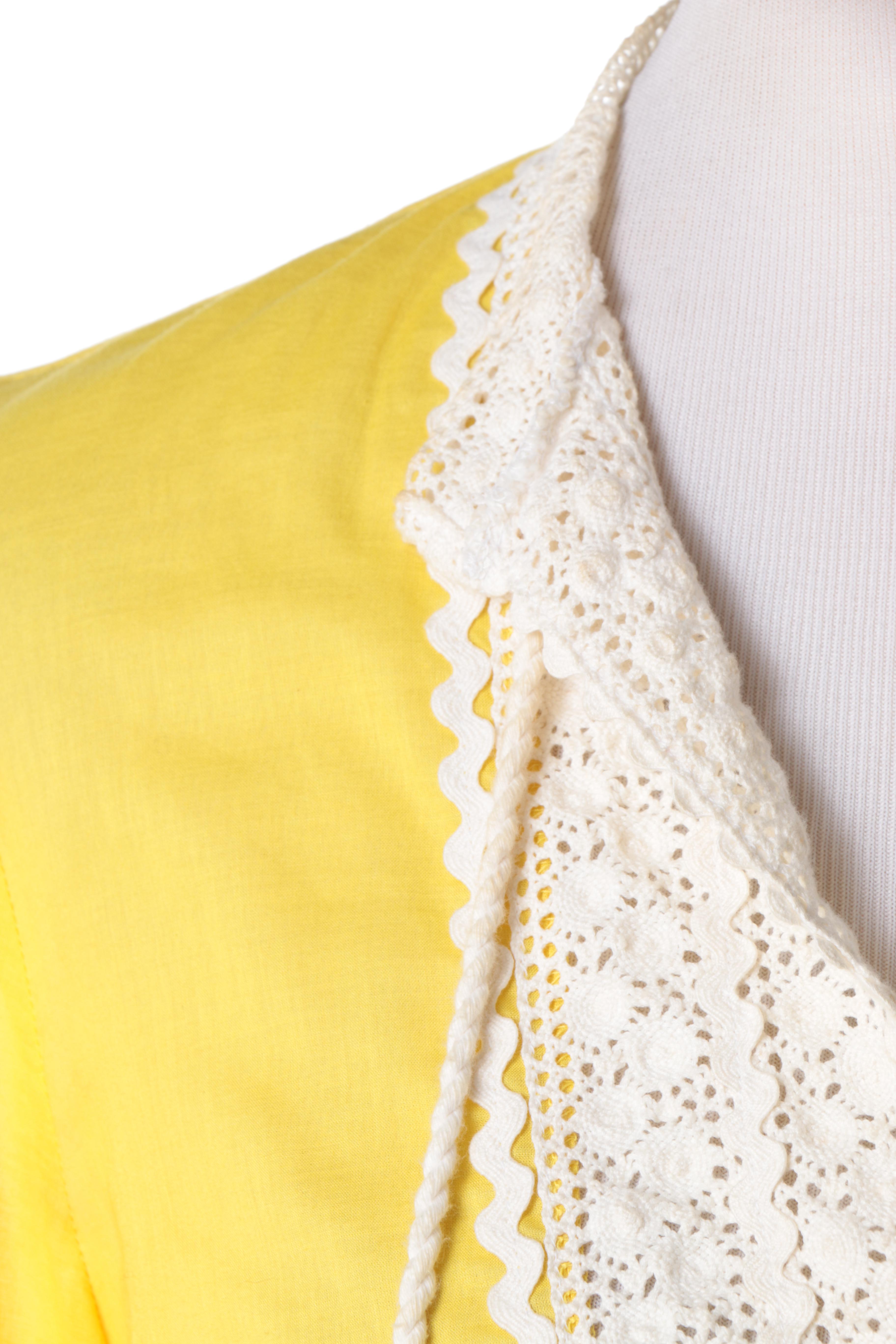 Tory Burch Yellow Peasant Top