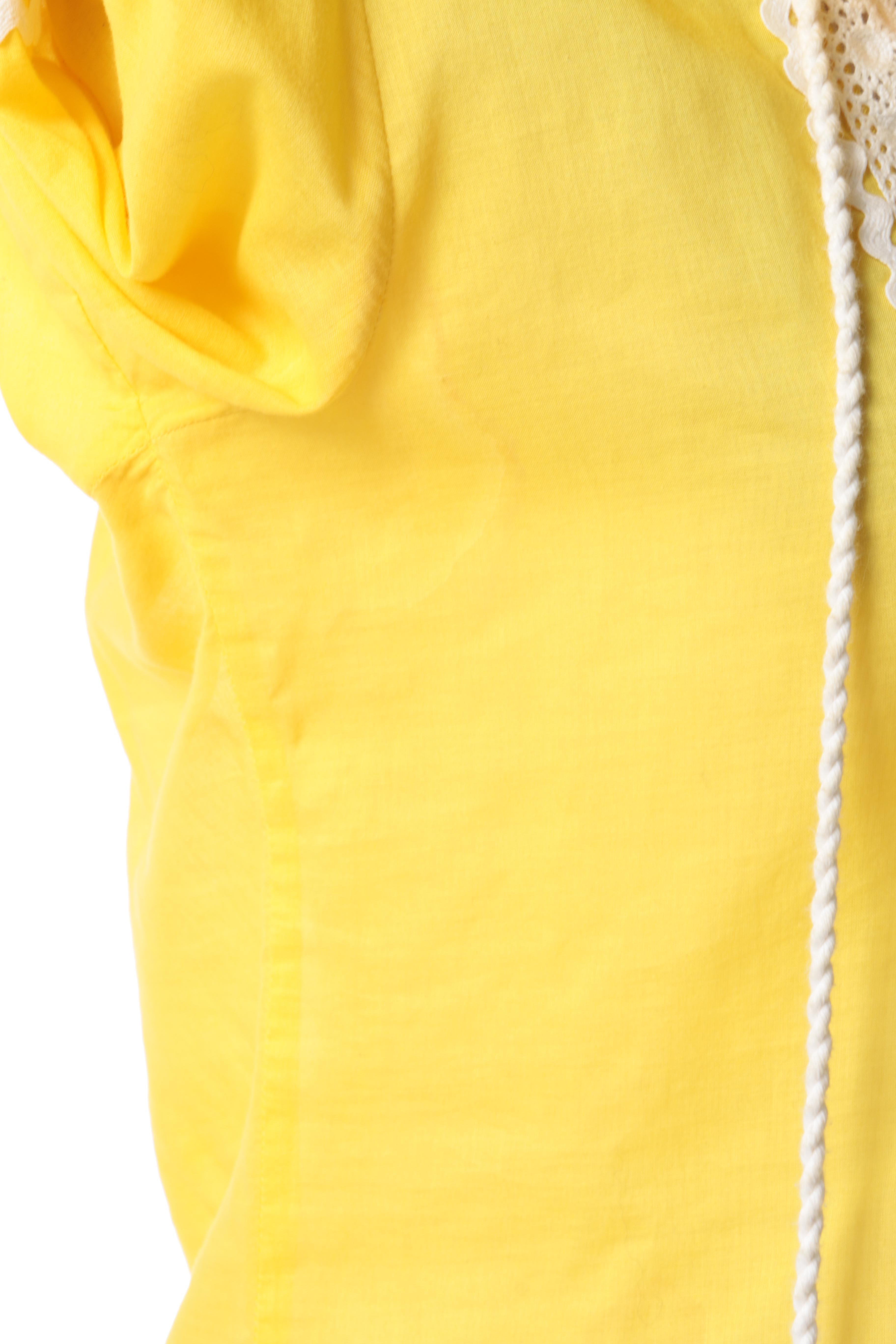 Tory Burch Yellow Peasant Top