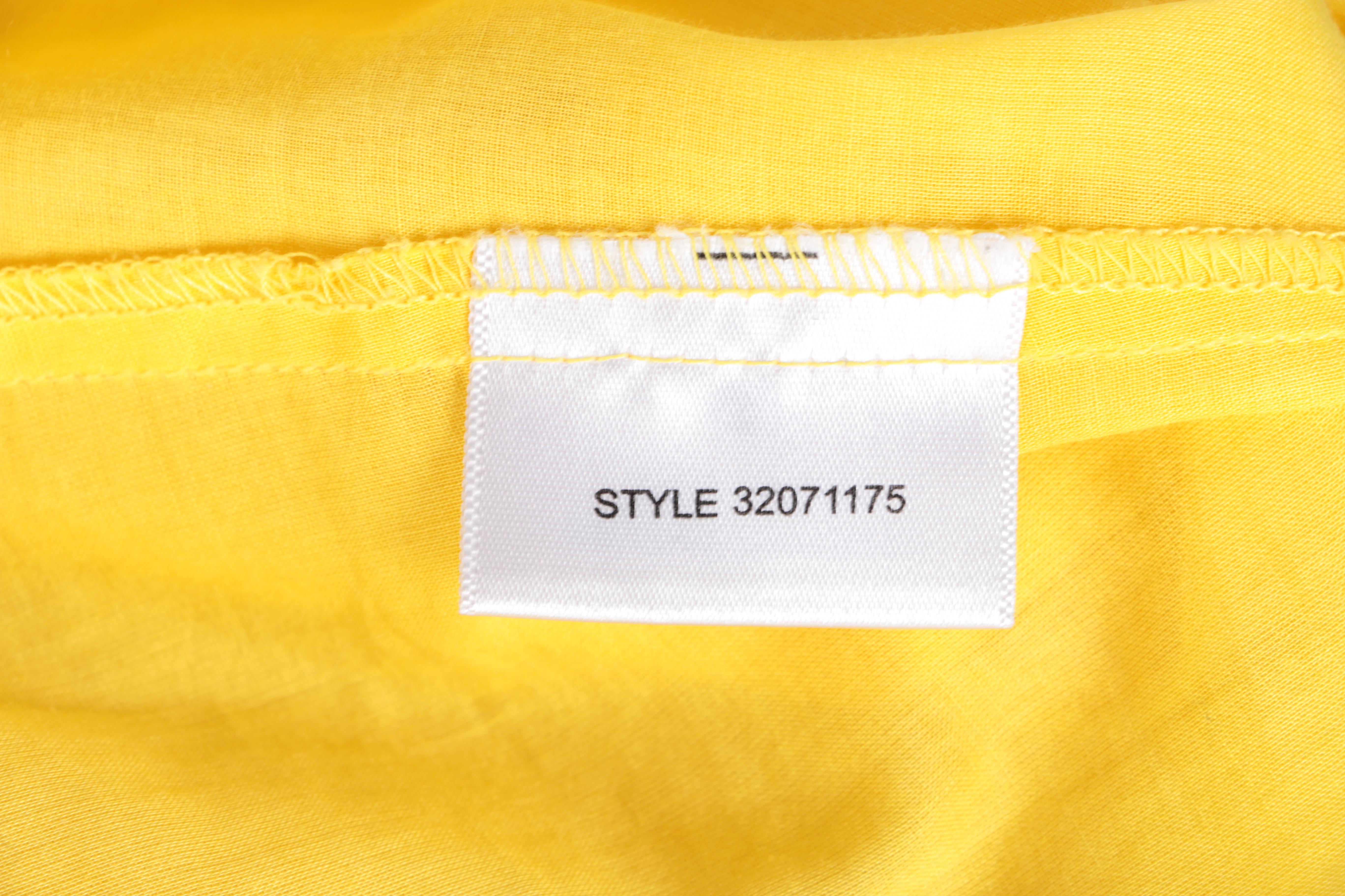 Tory Burch Yellow Peasant Top