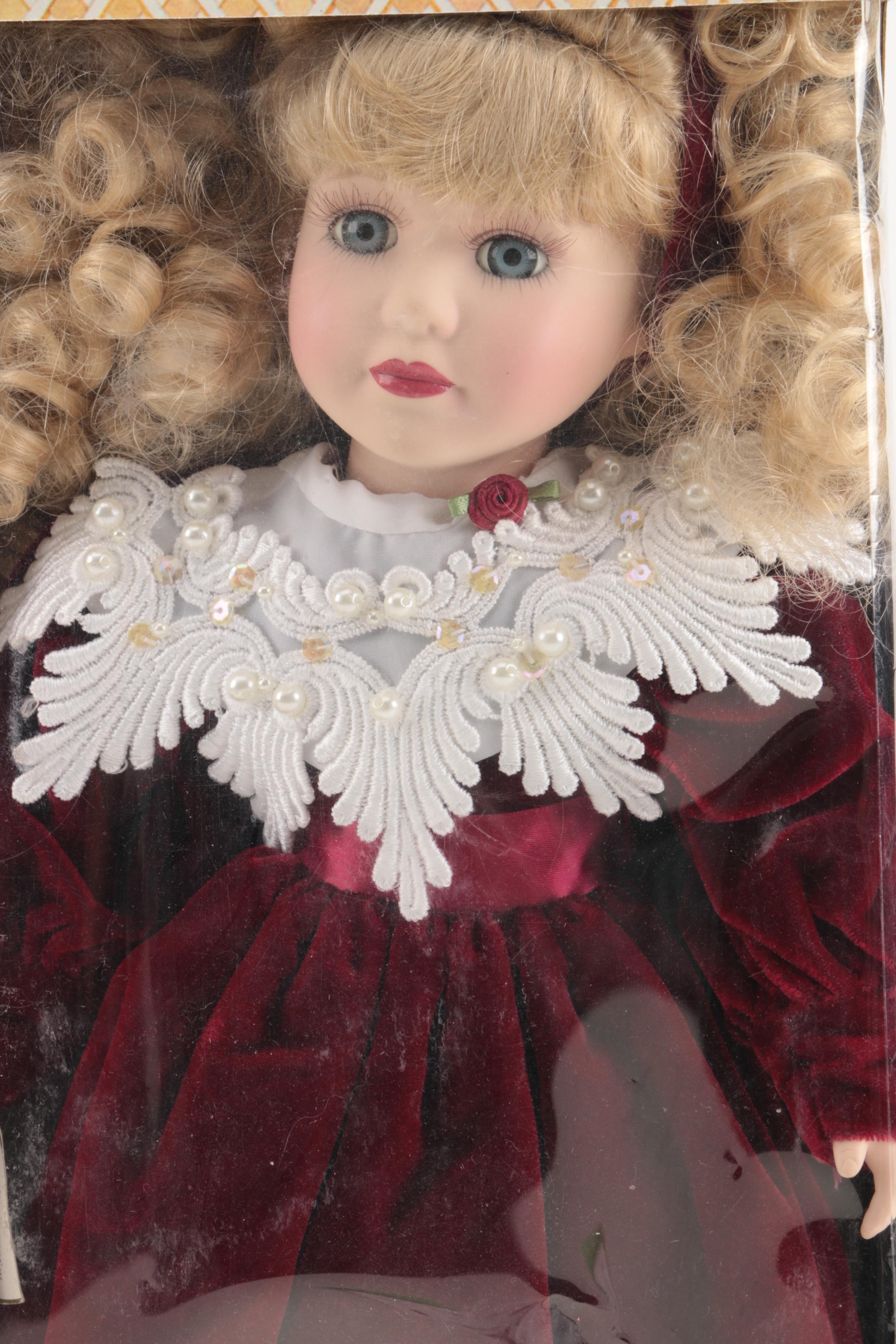 Pair of Vintage Porcelain Dolls