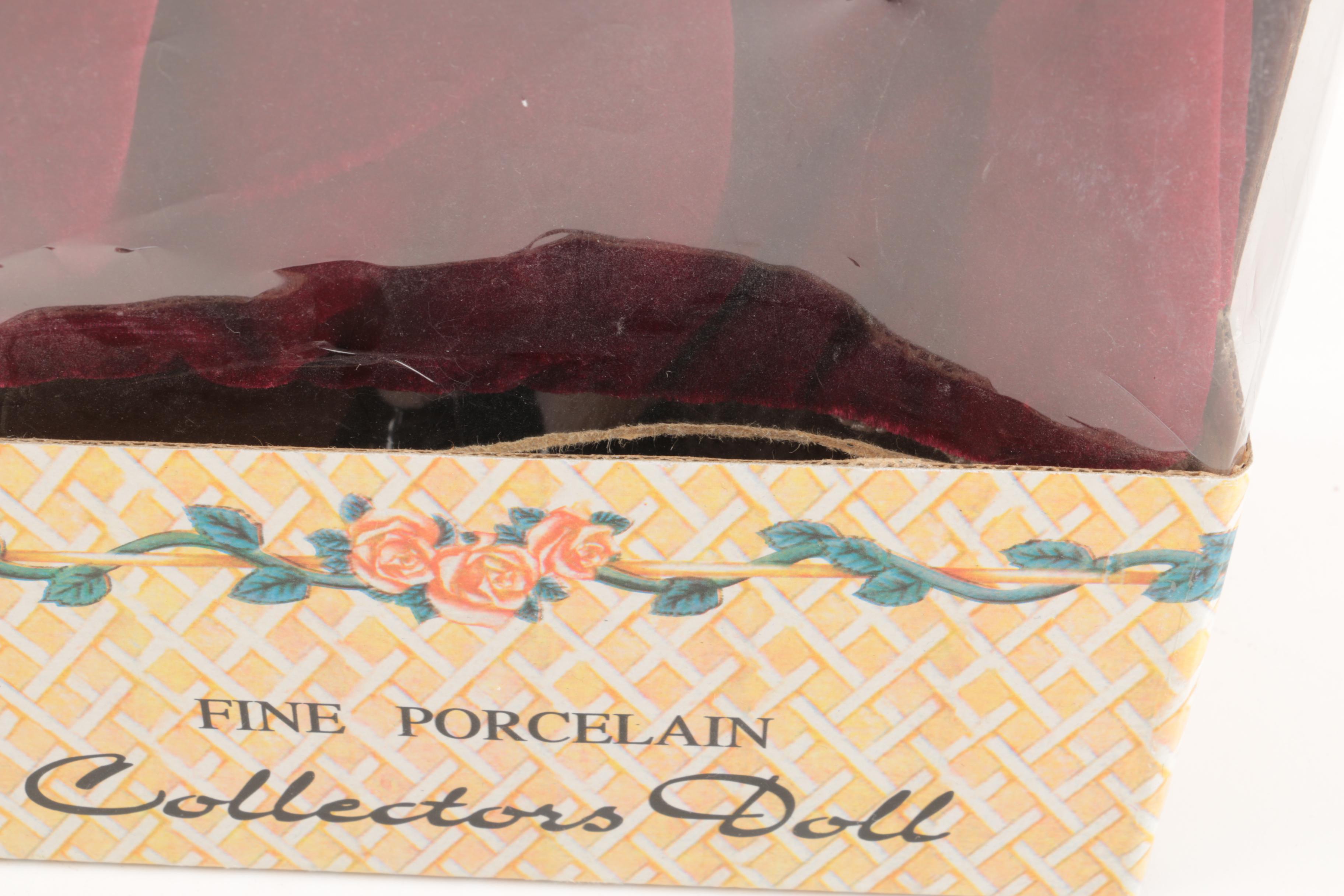 Pair of Vintage Porcelain Dolls