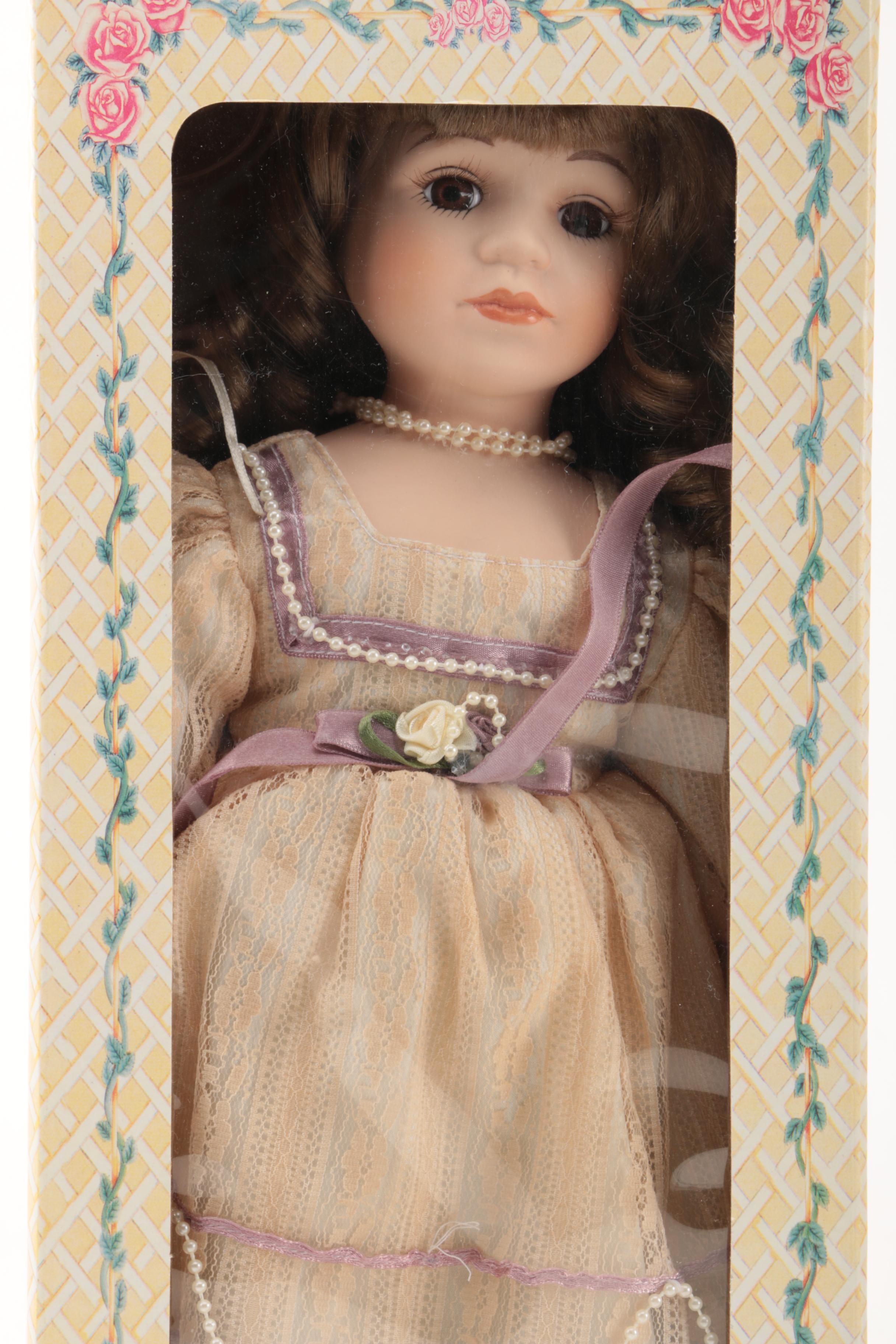 Pair of Vintage Porcelain Dolls