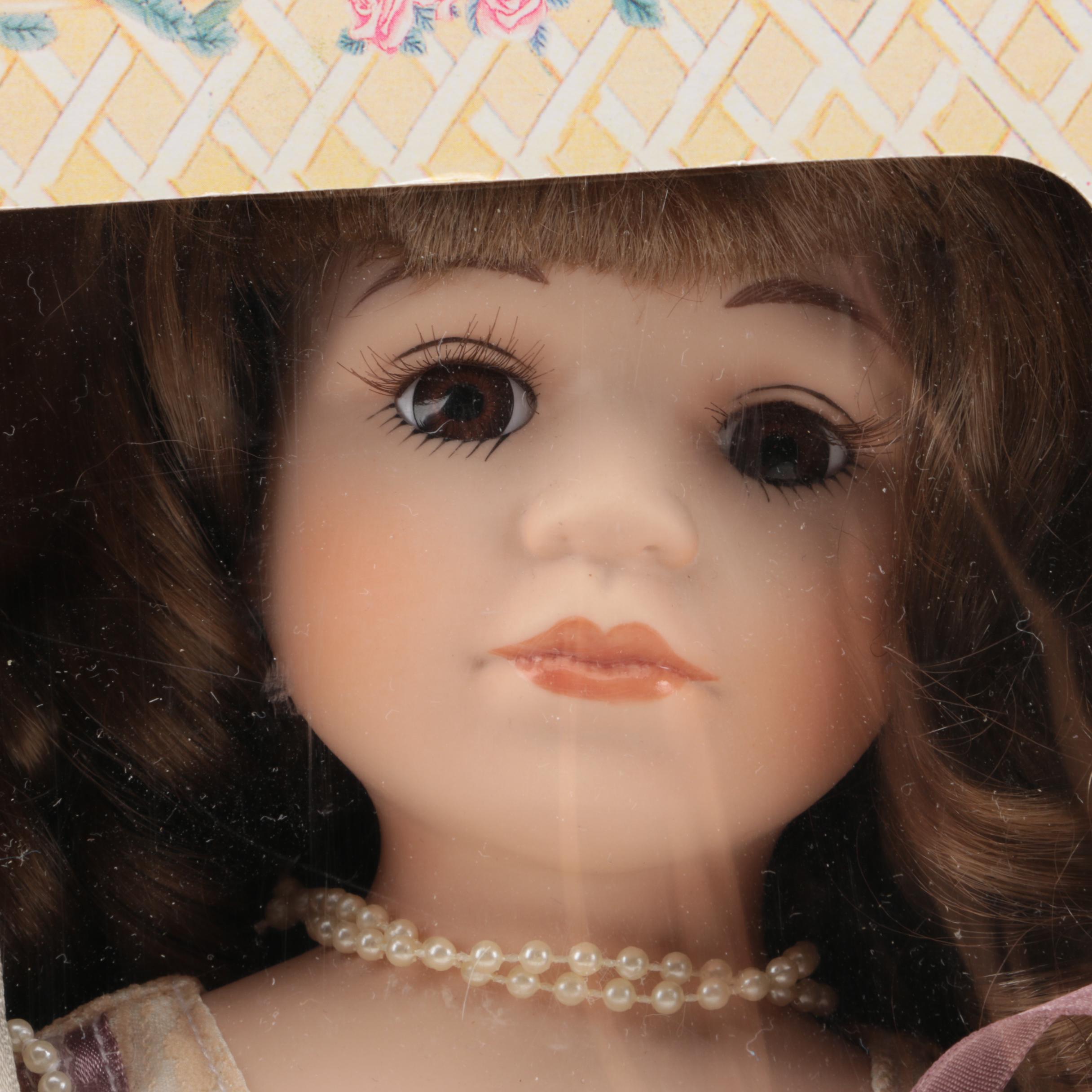 Pair of Vintage Porcelain Dolls