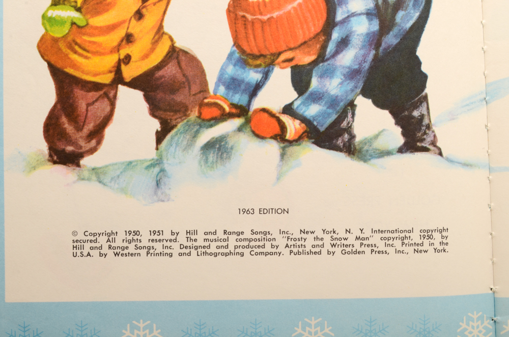 Vintage 1968 Hardcover Edition of "Frosty the Snowman"