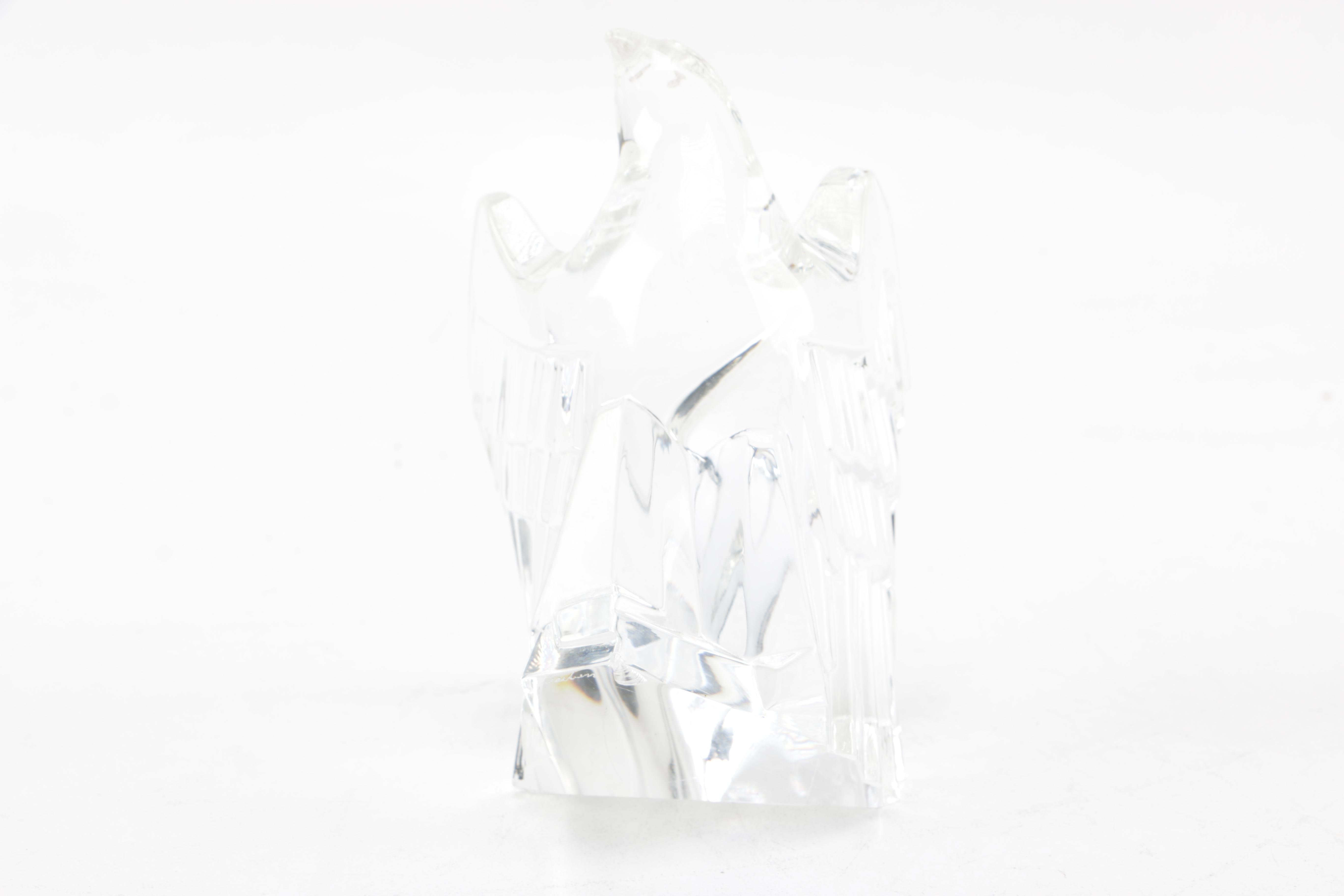 Steuben Eagle Paperweight and Crystal Vase