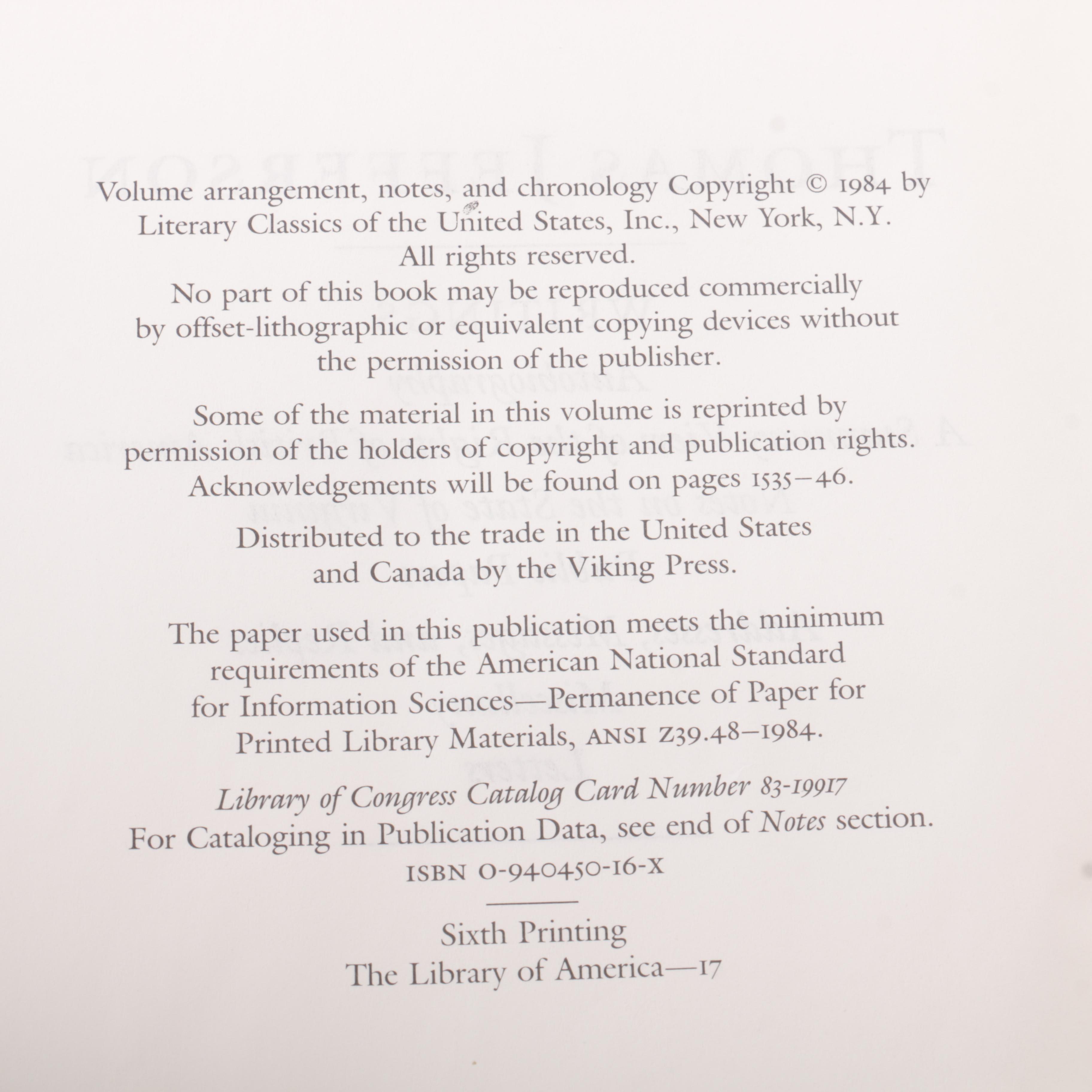 The Library of America Books