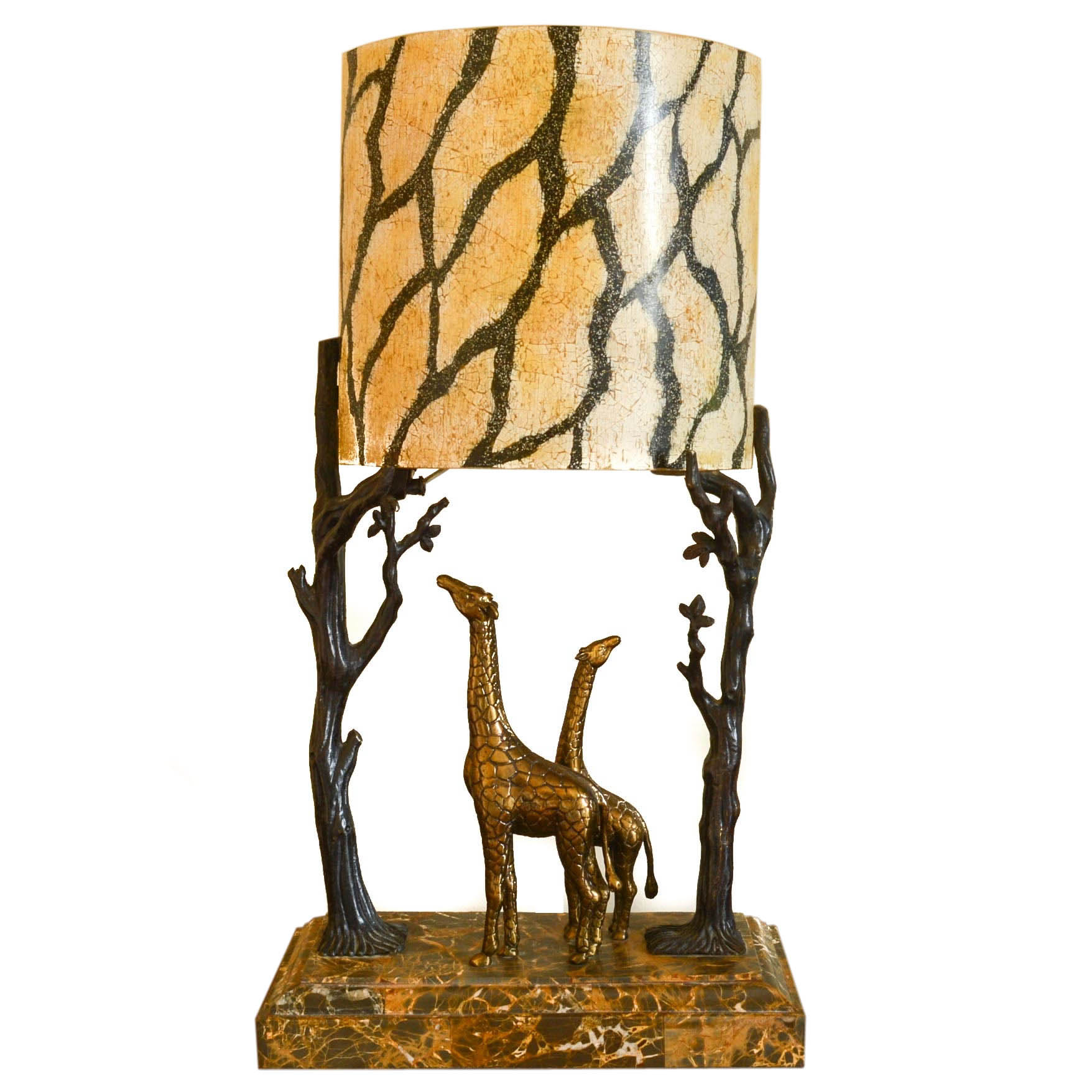 Maitland-Smith Brass Giraffe Table Lamp