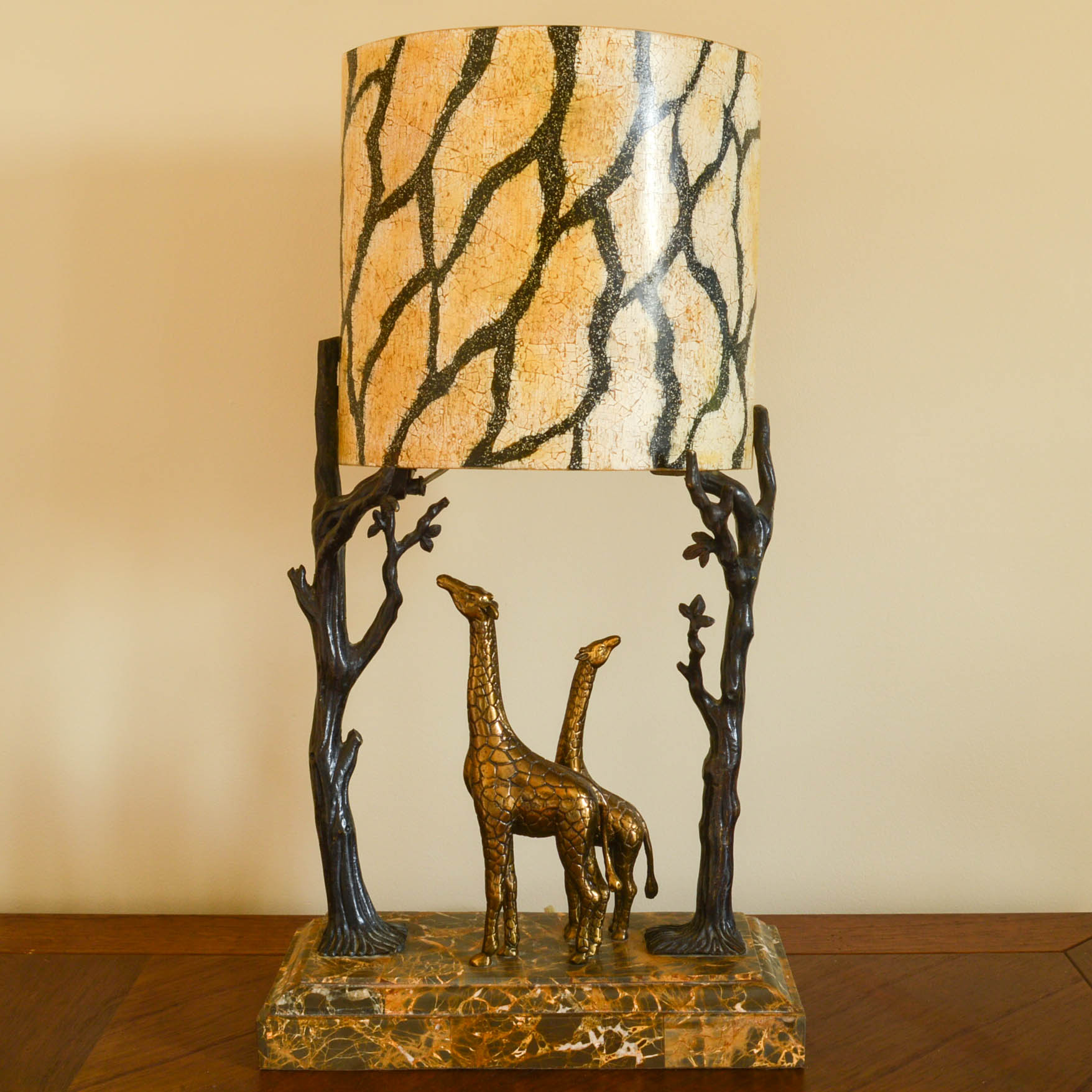 Maitland-Smith Brass Giraffe Table Lamp