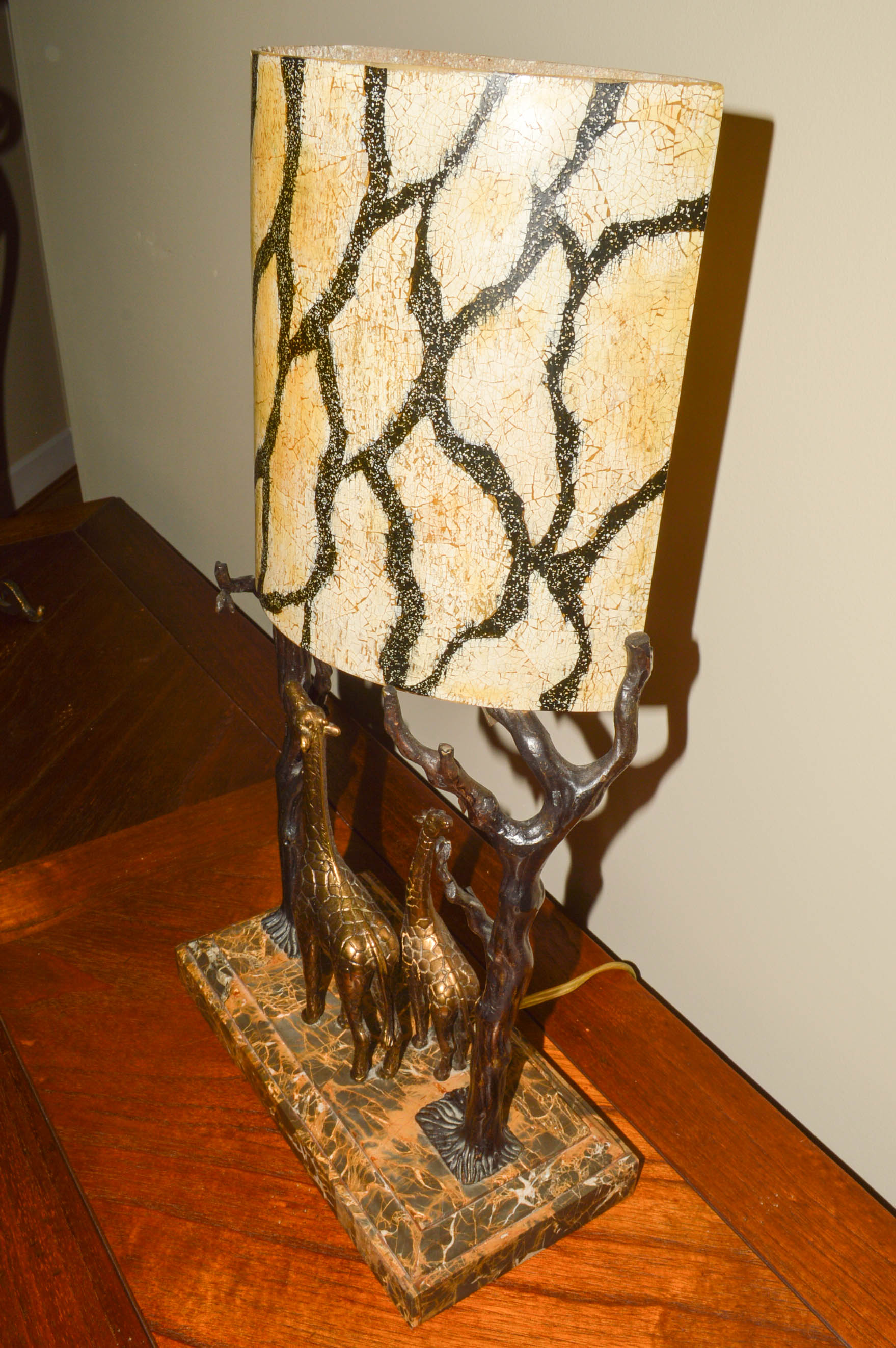 Maitland-Smith Brass Giraffe Table Lamp