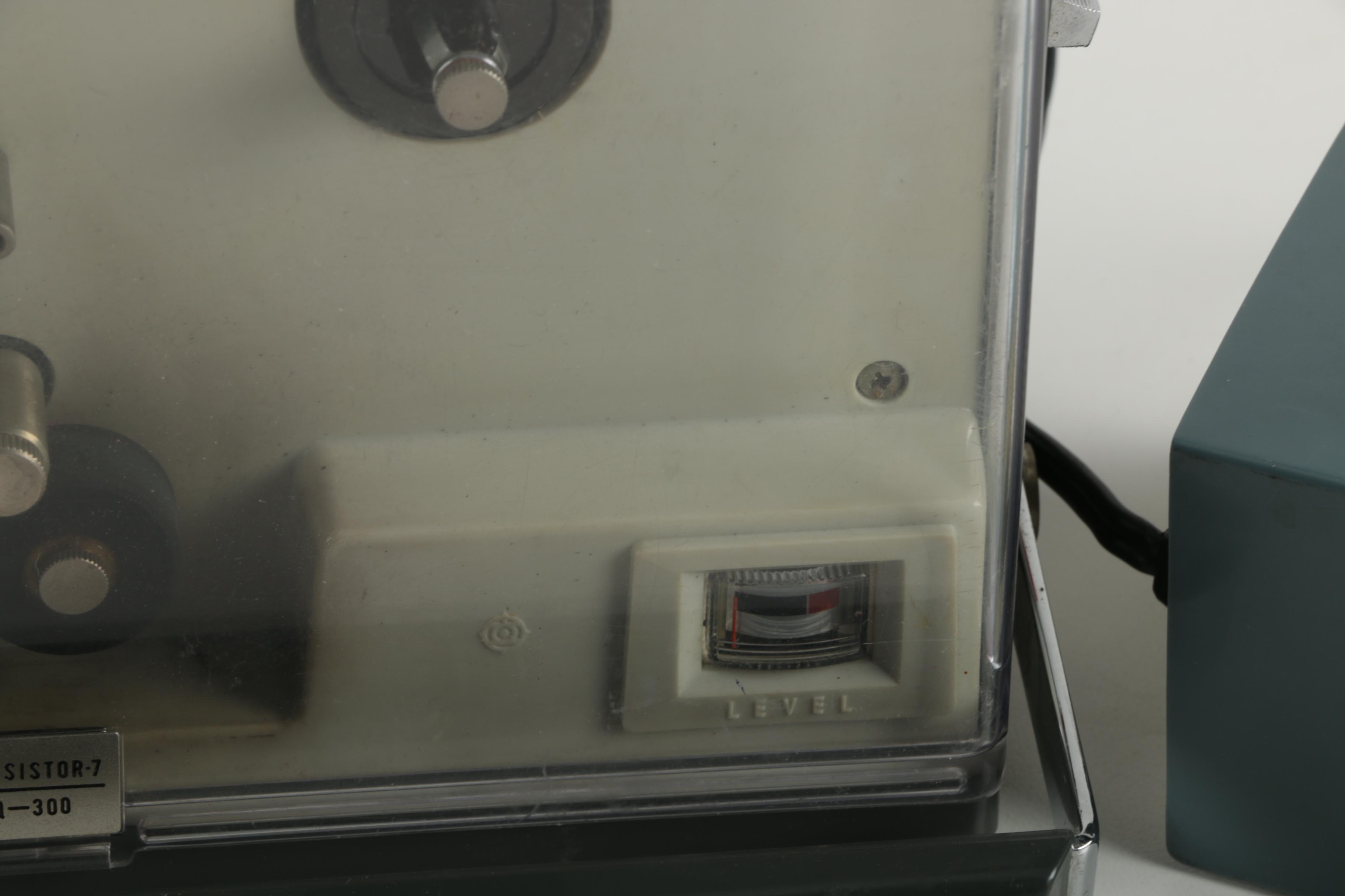 Hitachi Belsona Reel-to-Reel Tape Player and Transistor