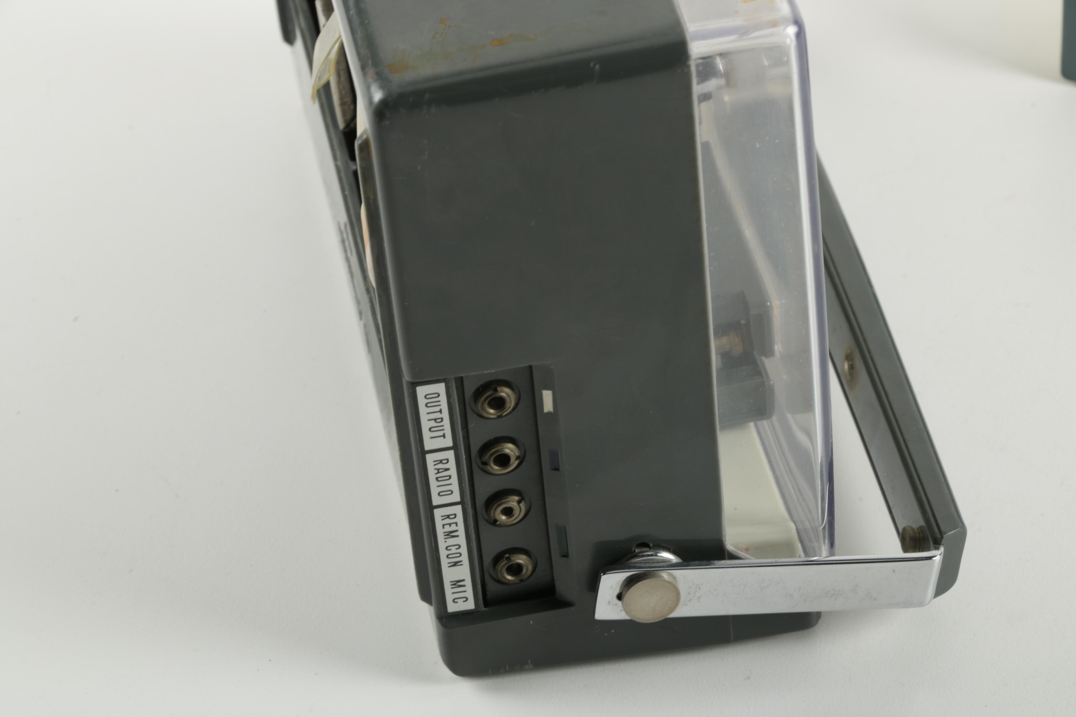 Hitachi Belsona Reel-to-Reel Tape Player and Transistor