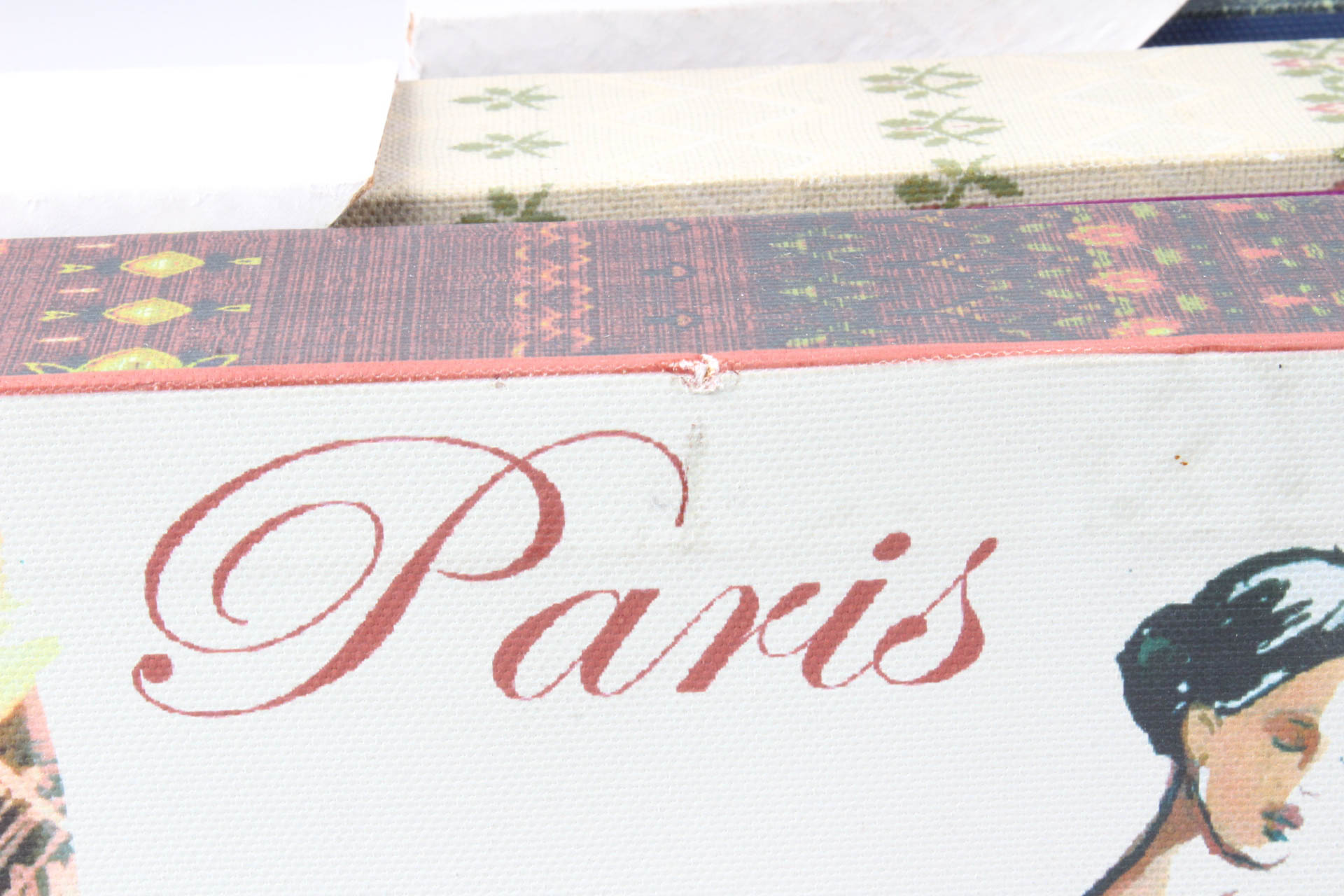 Fashionable Ladies Offset Lithograph on Canvas