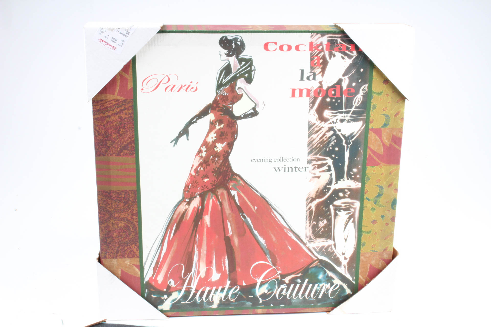 Fashionable Ladies Offset Lithograph on Canvas