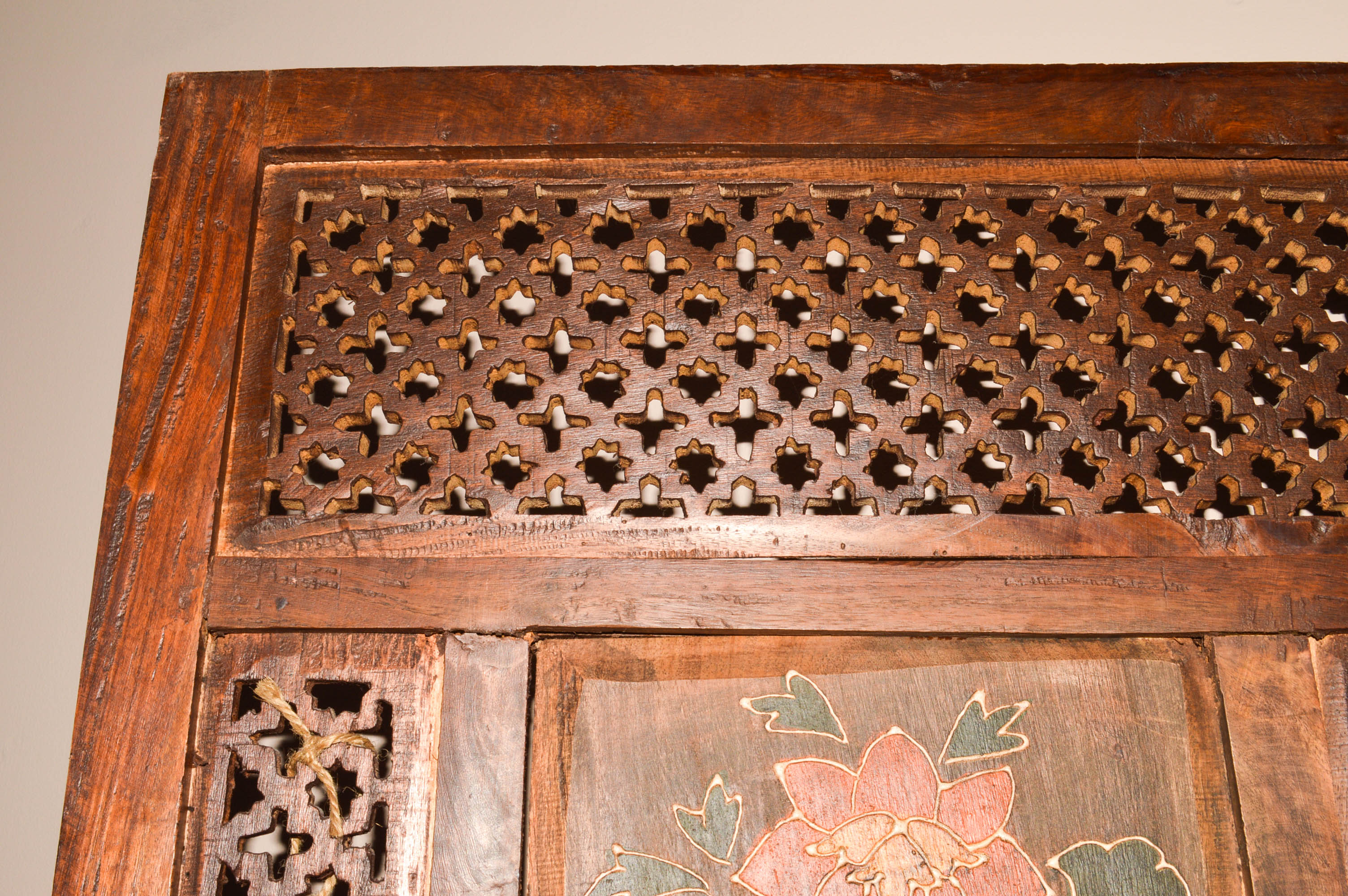 World Market "Bela" Hand Painted Folding Screen/Room Divider