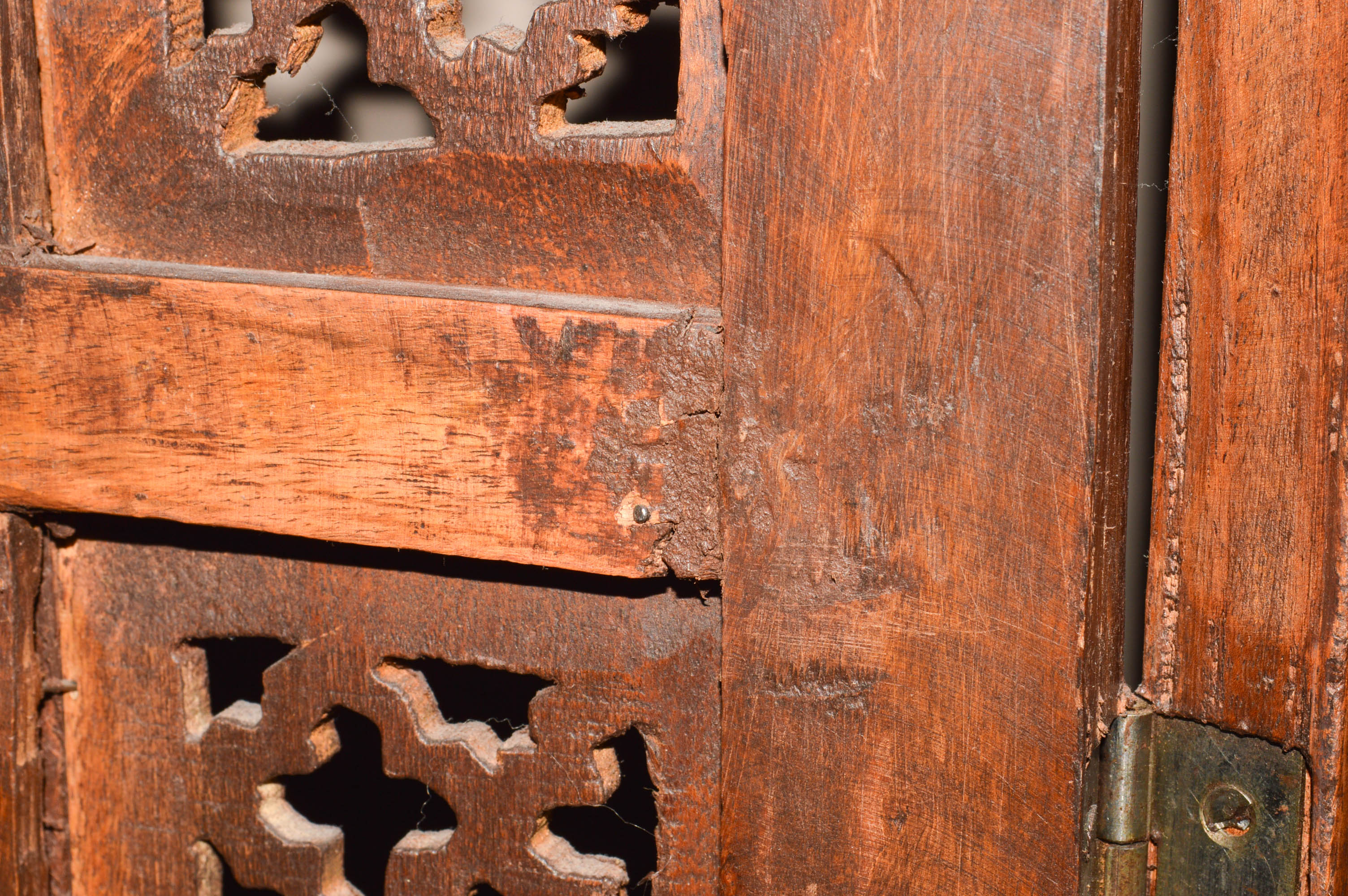 World Market "Bela" Hand Painted Folding Screen/Room Divider